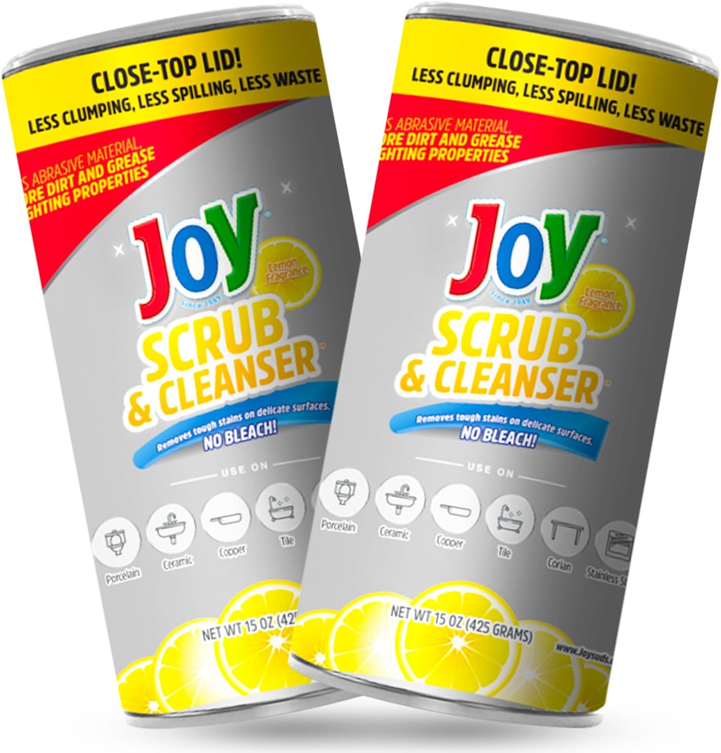 JOY Powder Cleaner - 15oz Pack of 2 for All Surfaces