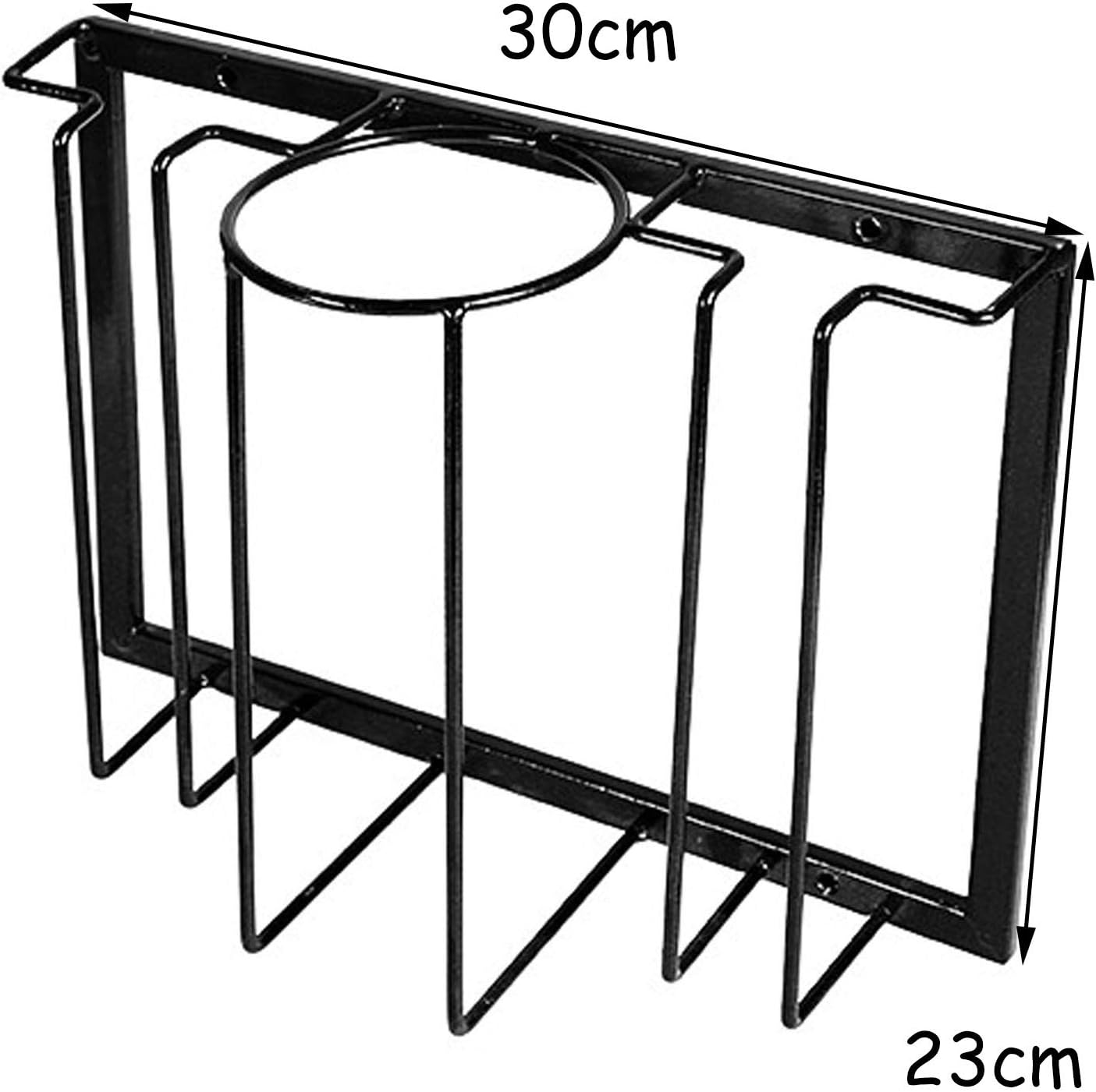 BOCbco Wall-Mounted Wine Racks Black 1