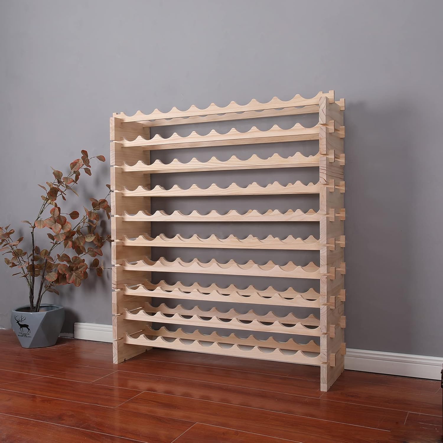 Freestanding Wine Rack Cabinet for 100 Bottles
