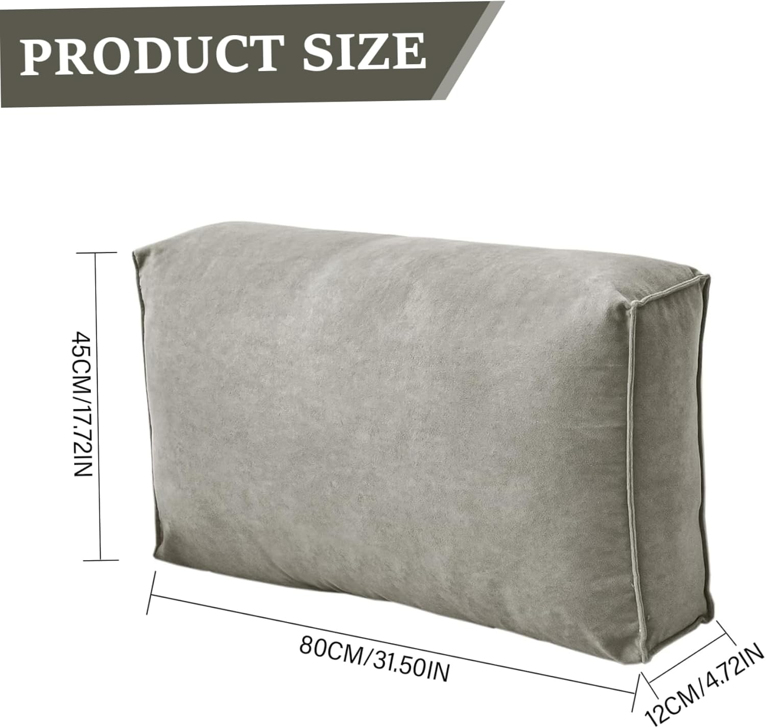 Muzrunq Reading Pillow with Lumbar Support