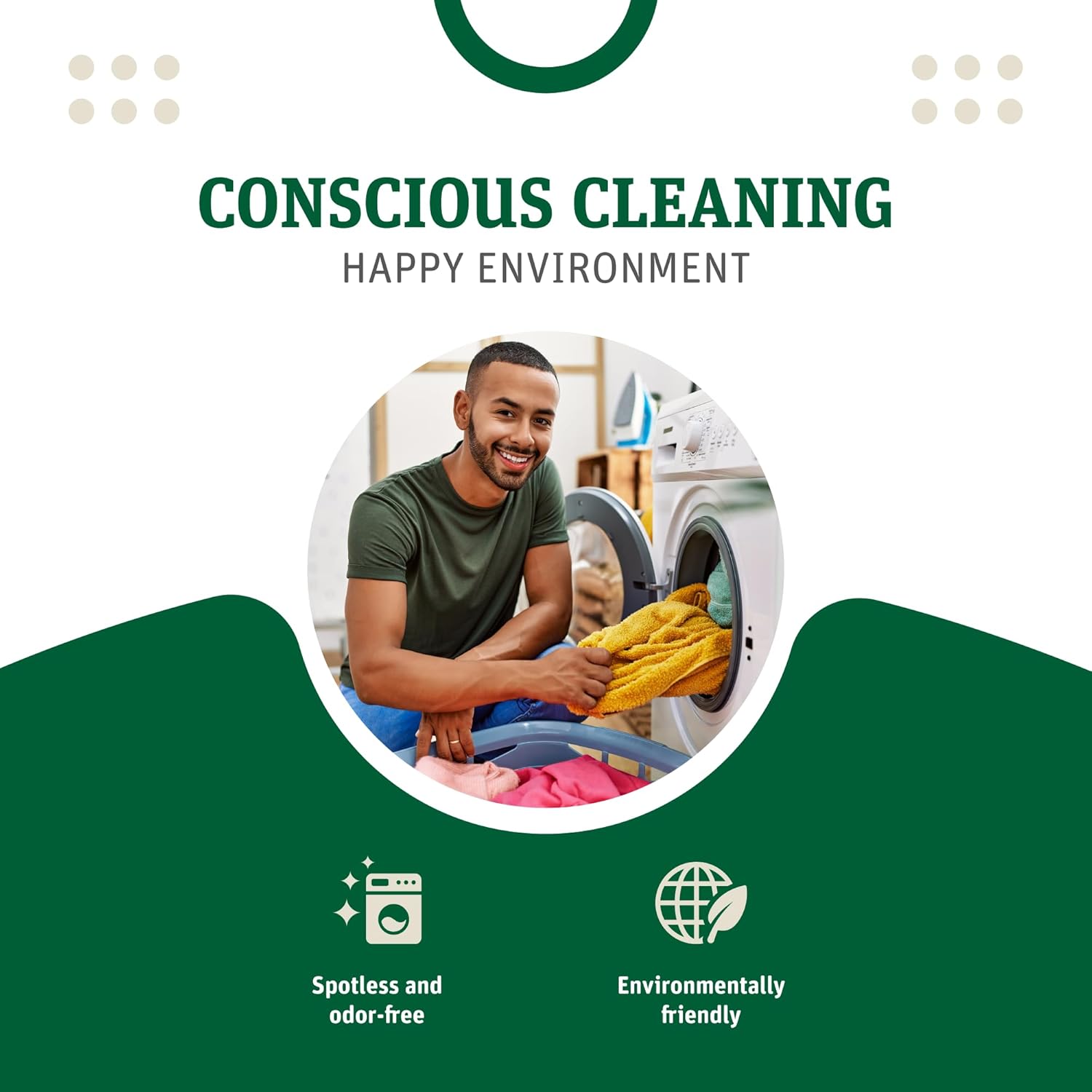 Grab Green Washing Machine Cleaner 5 Count Mineral Based Fragrance Free