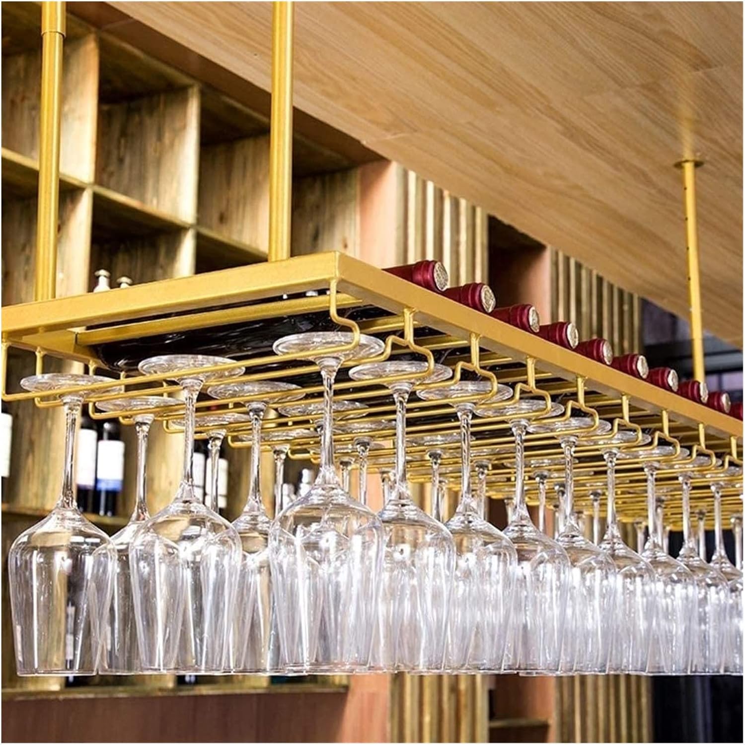 ALDEPO Bronze Wall-Mounted Wine Rack