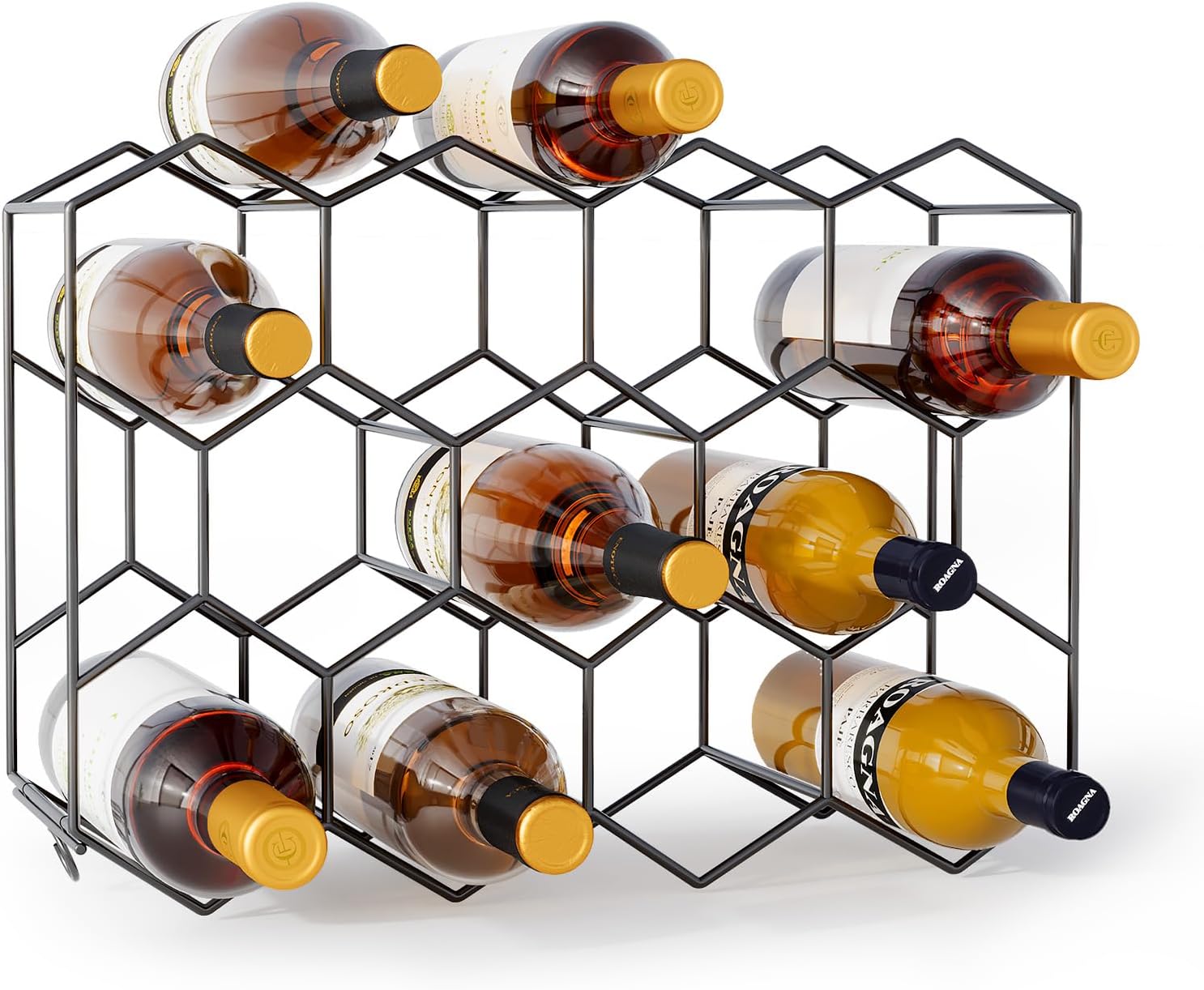Urban Deco Tabletop Wine Rack for 14 Bottles