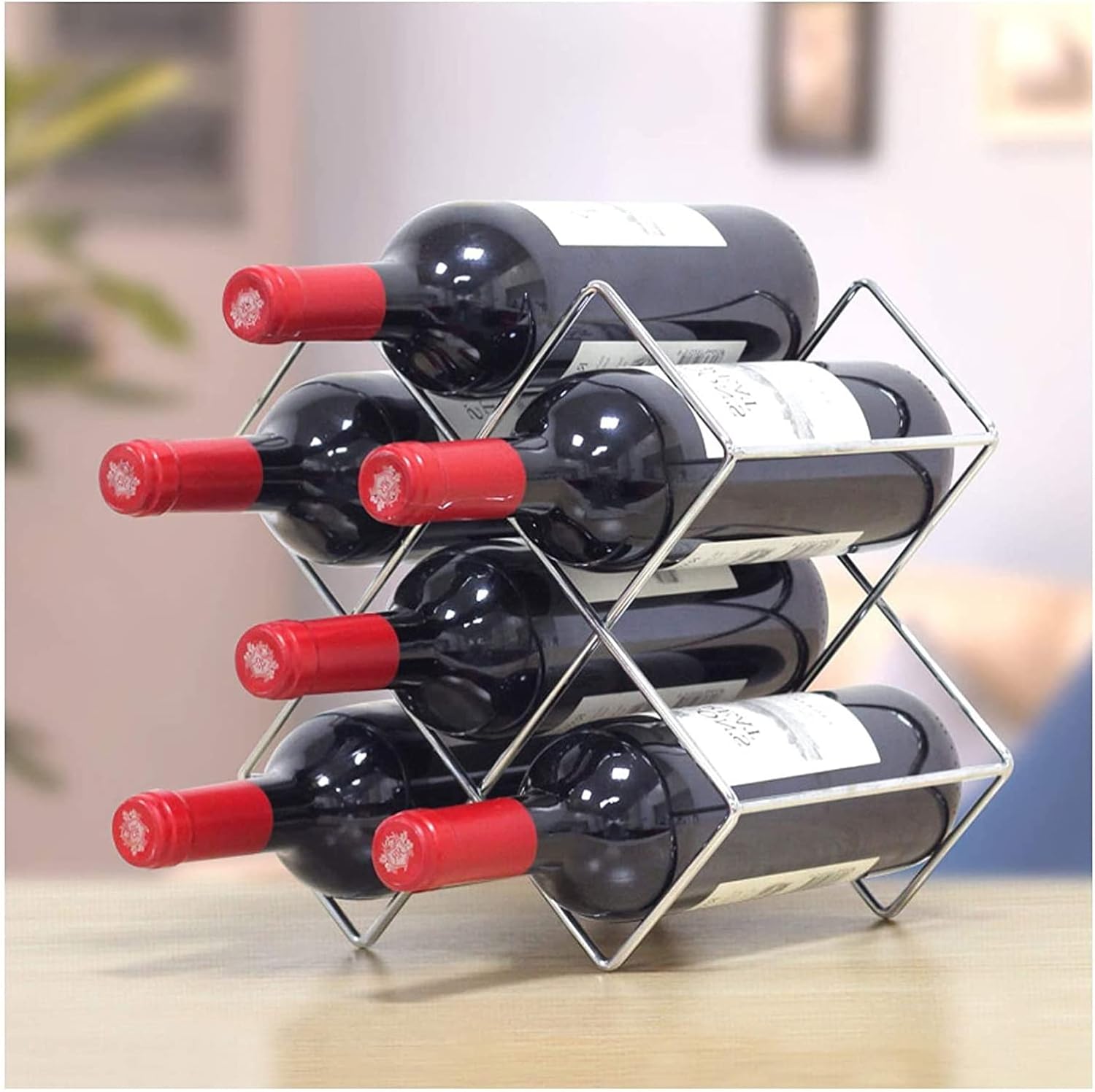 ALDEPO Tabletop Wine Rack for 5 or 8 Bottles