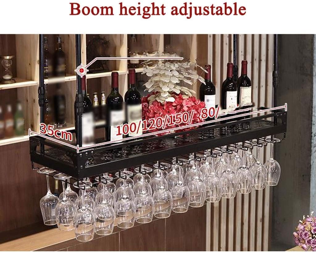 Adjustable Metal Wine Rack Holder Black 120x35cm