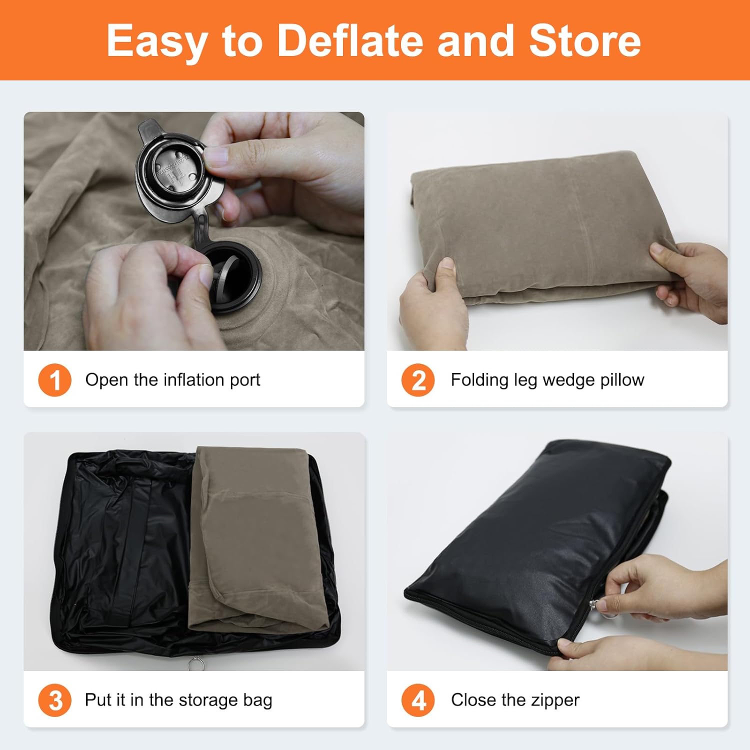 PNEUICALLY Inflatable Leg Elevation Pillow for Swelling and Back Pain Relief 1
