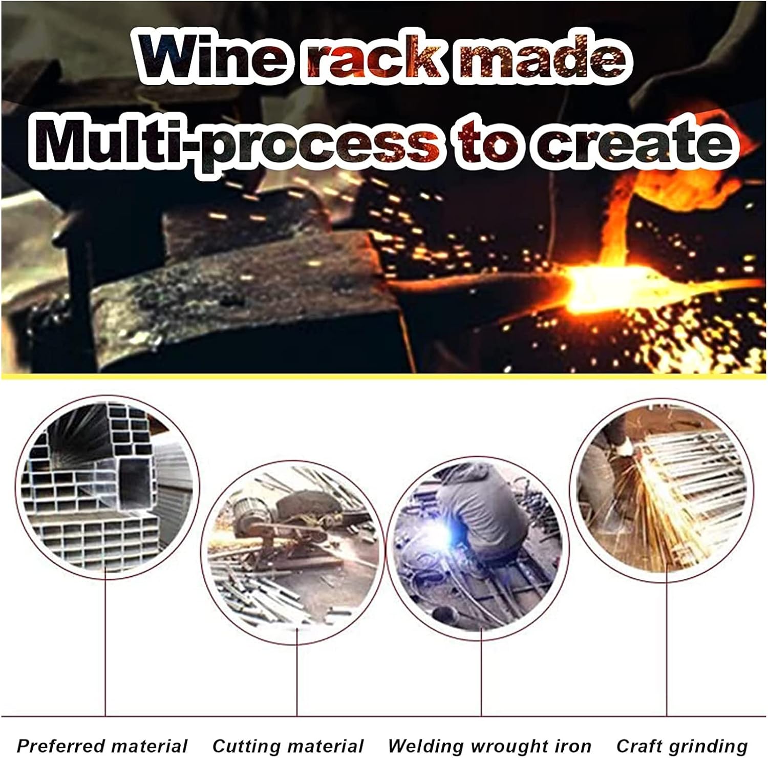 ALDEPO 2-Layer Wall-Mounted Wine Glass Rack 1