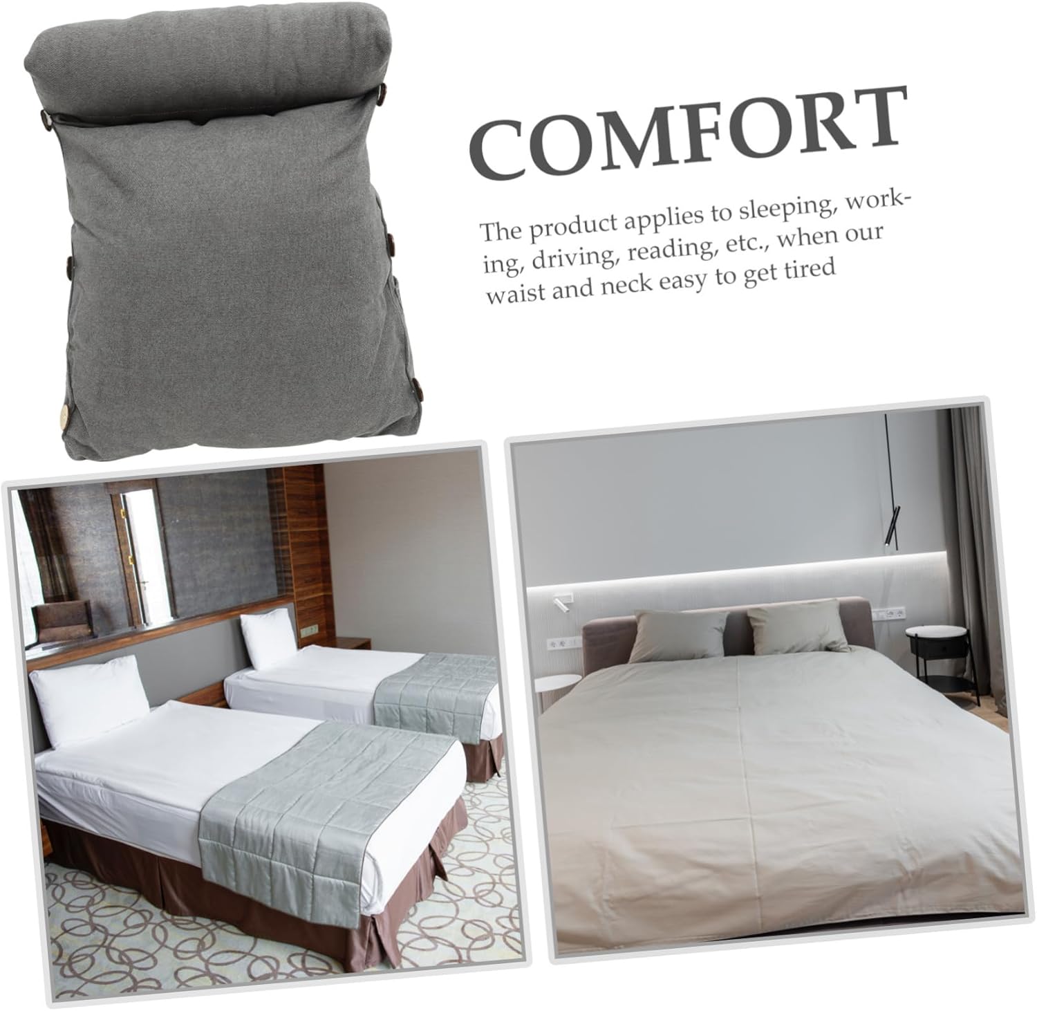 Adjustable Wedge Pillow for Neck and Back Support