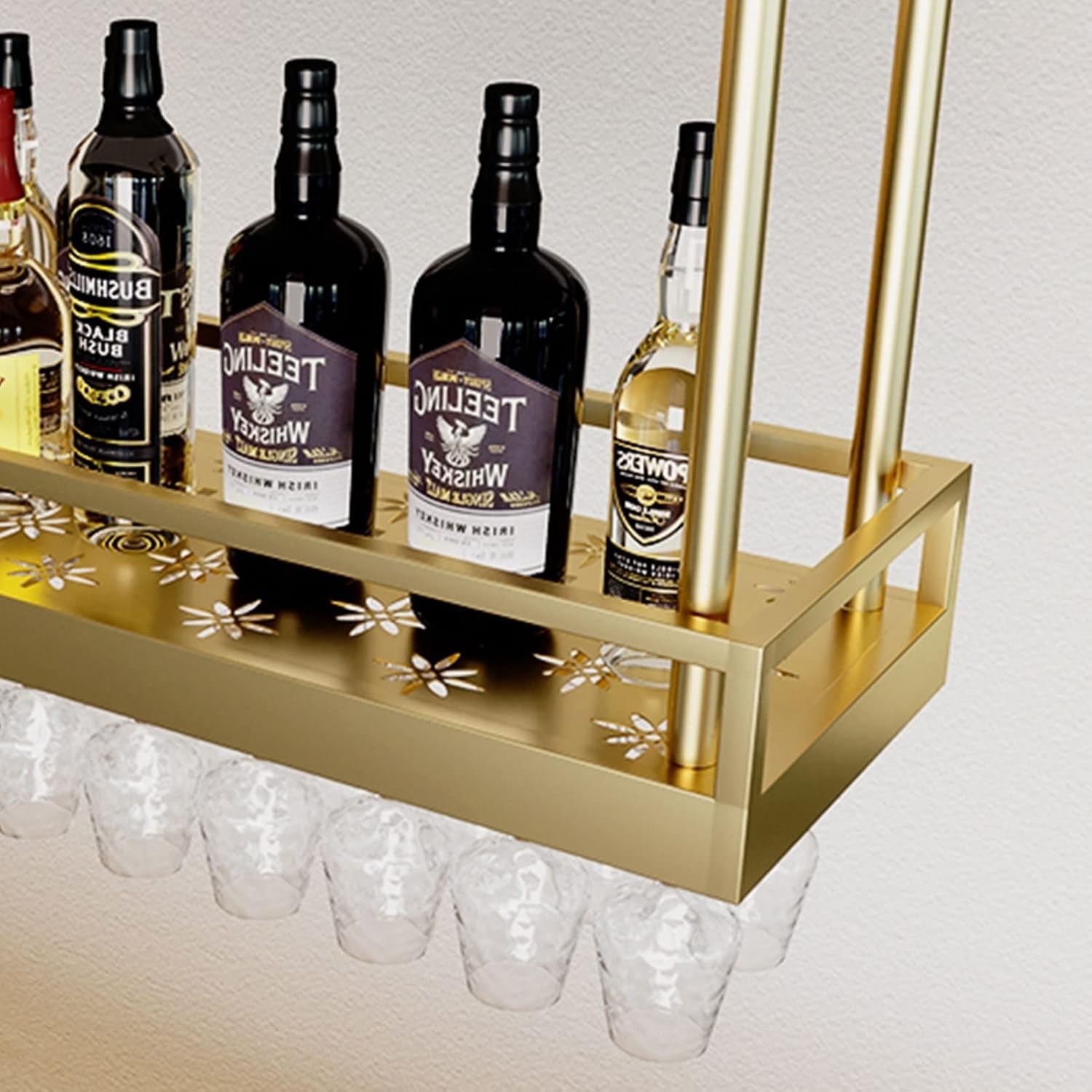 Suuim Wine Glass Holder Ceiling Hanging Rack