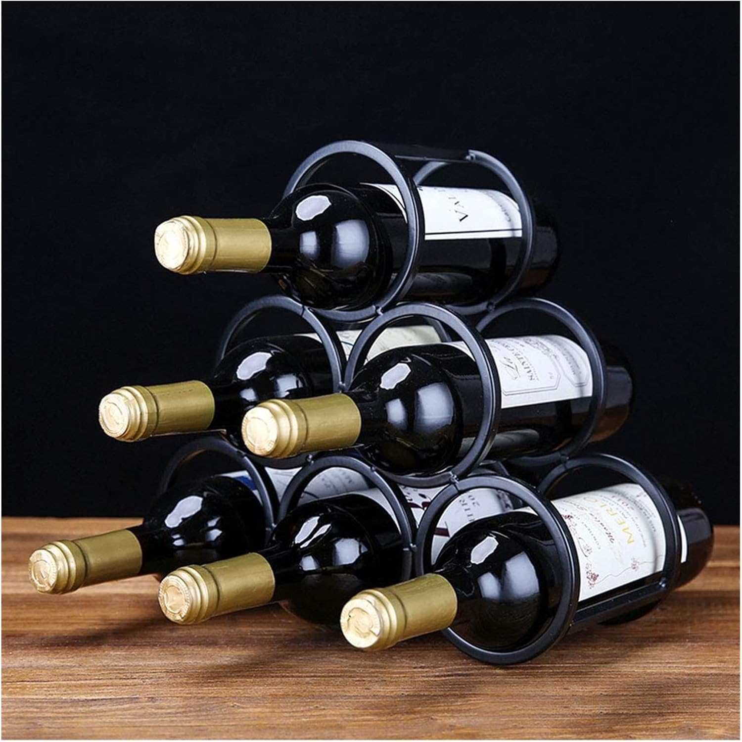 ALDEPO Vintage Iron Wine Goblet Wall Rack