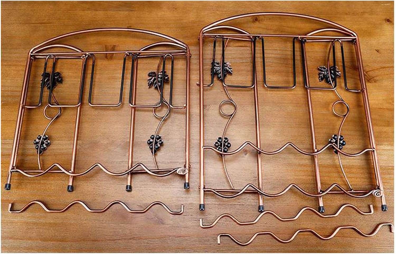 BOCbco Tabletop Wine Rack with 4 Bottles and 8 Glasses