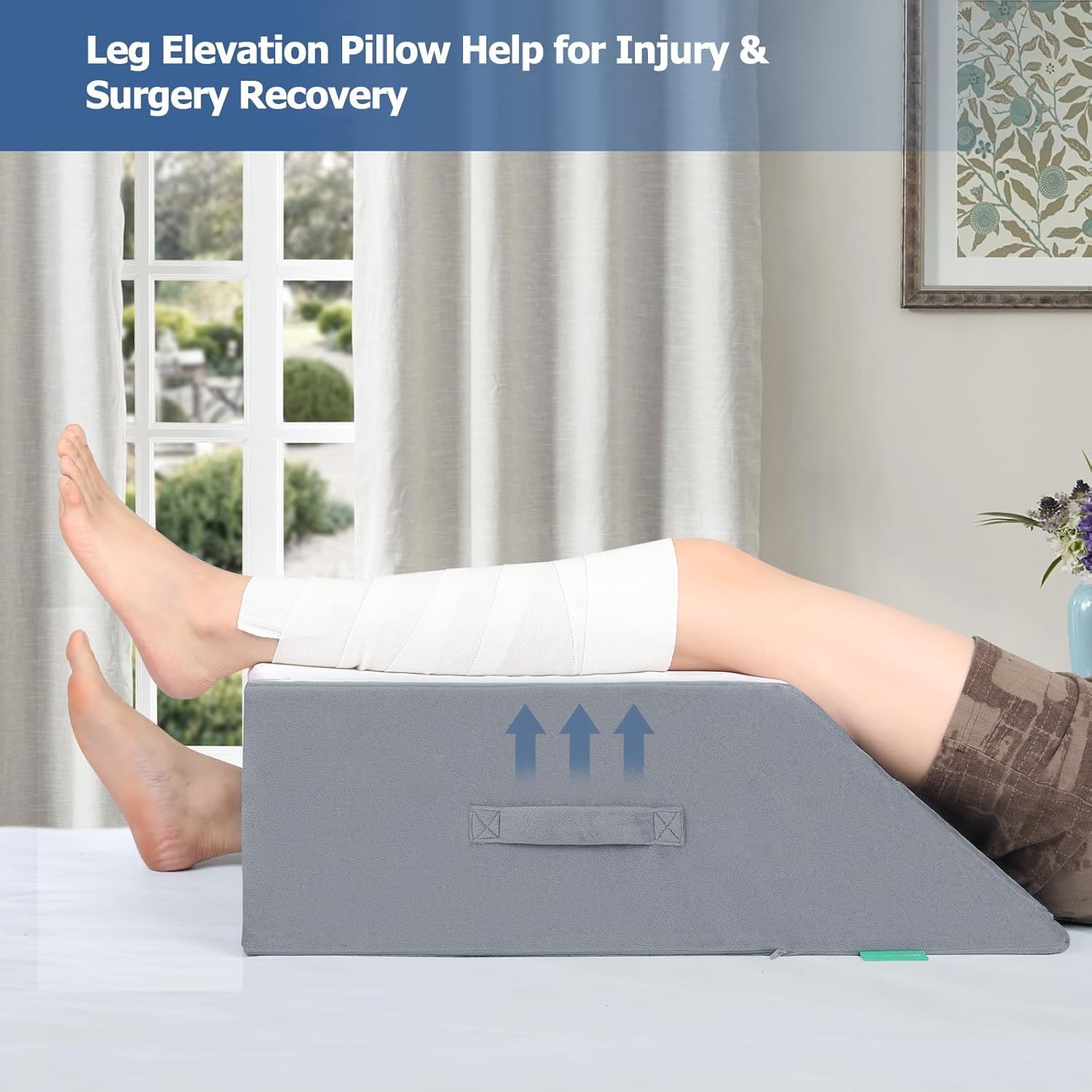 Adjustable Leg Elevation Pillow for Post Surgery Recovery