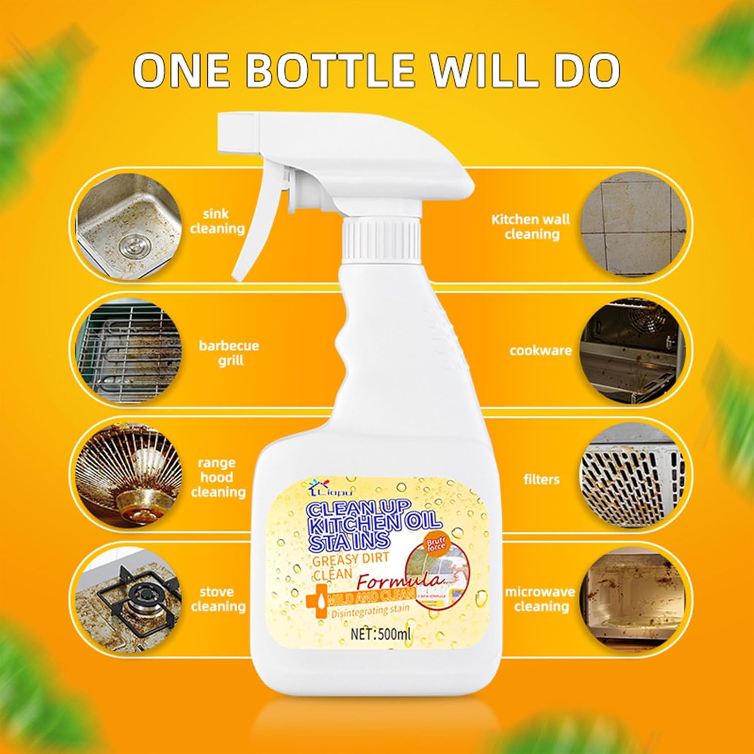 Liapu 3Pcs All Purpose Cleaner Spray