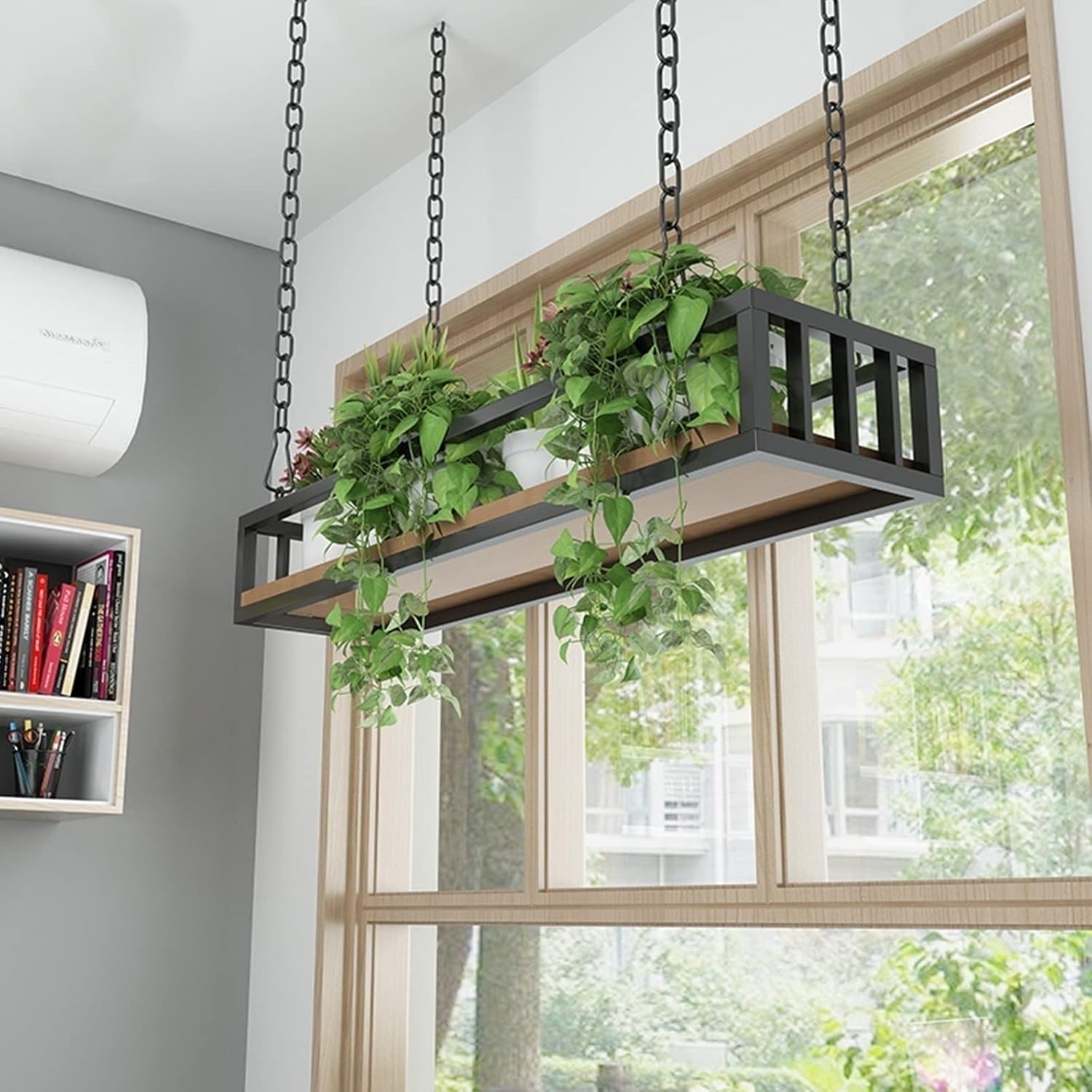 Hanging Wine Glass Rack - Wall Mounted Storage Shelf