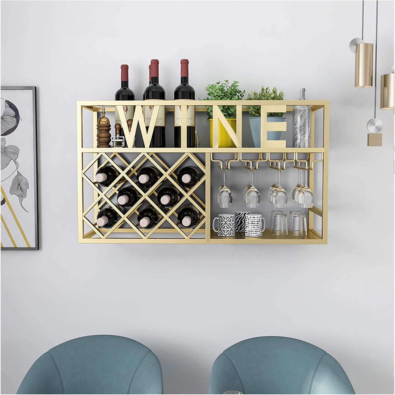 BOCbco Double Freestanding Wine Racks Cabinets