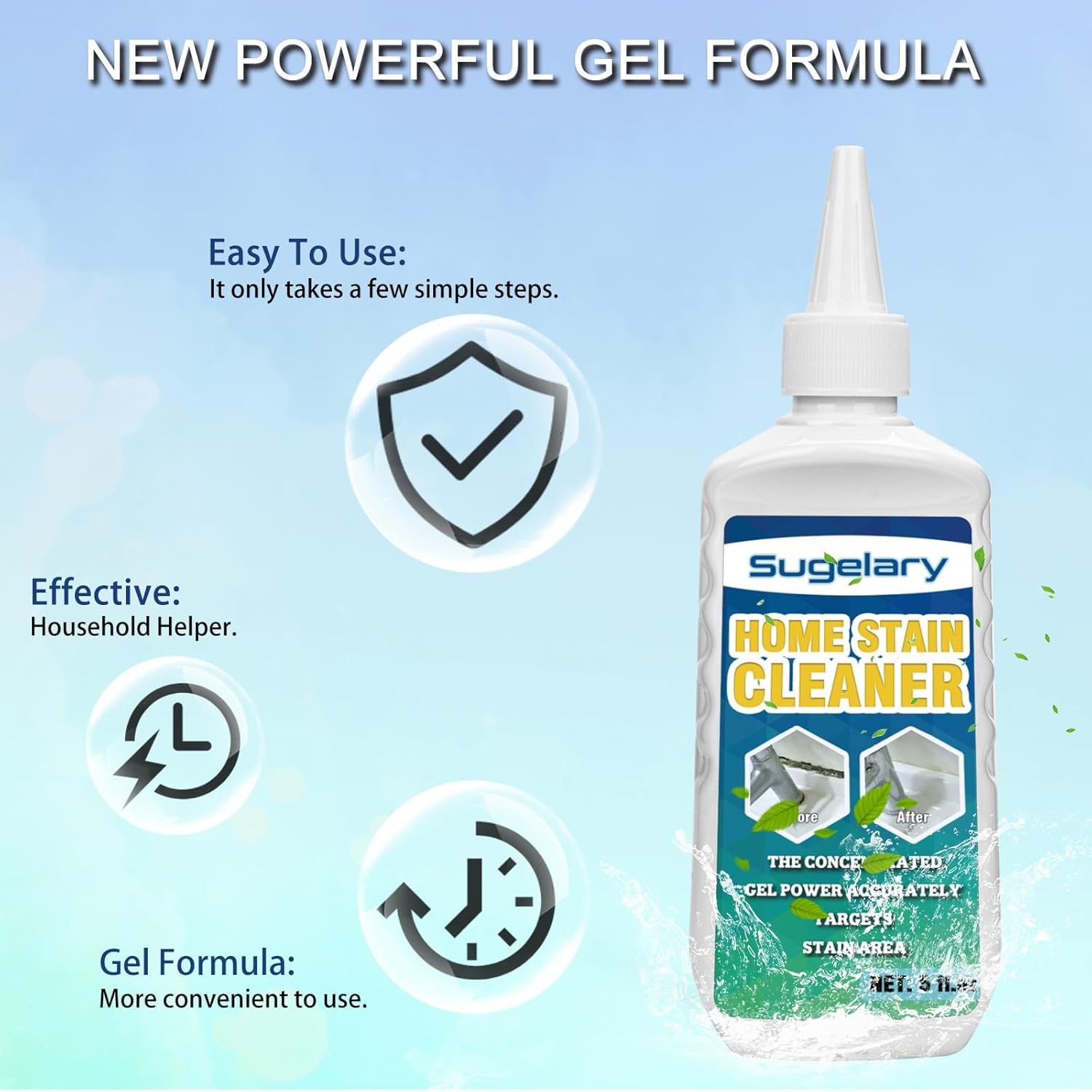 Sugelary Home Stain Cleaner 5 Fl Oz