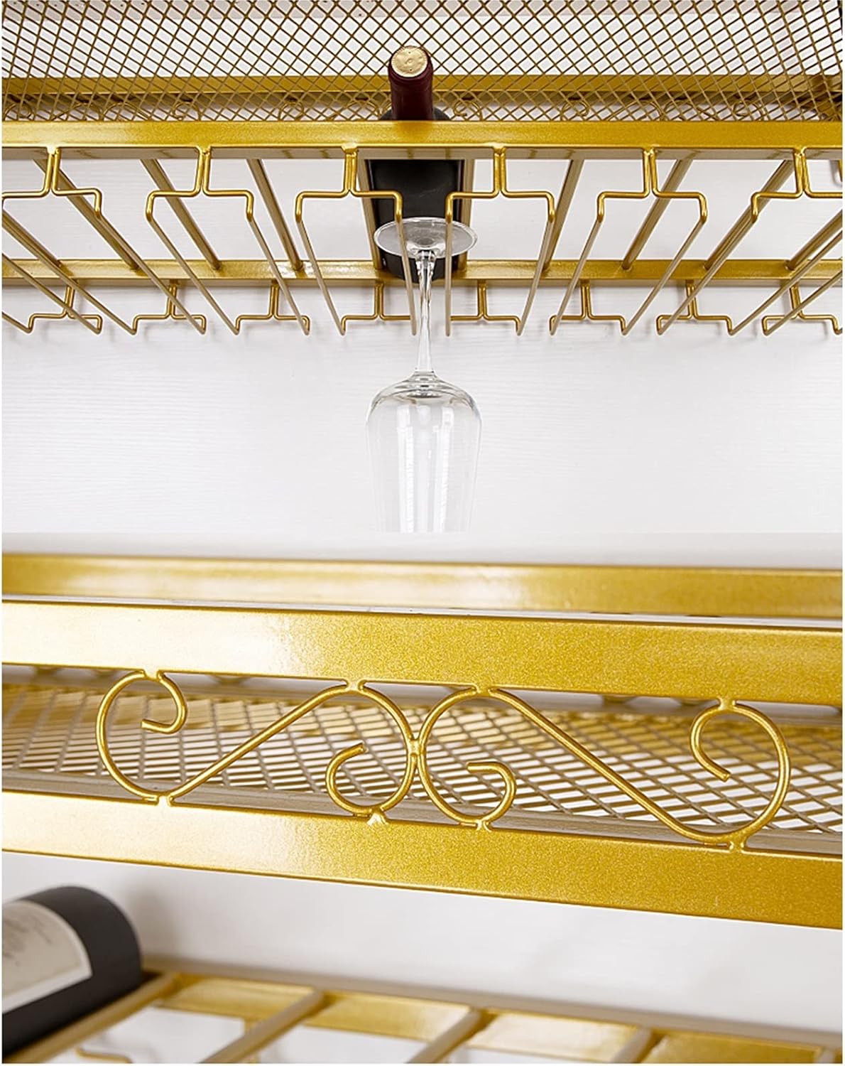 Suuim Wine Rack with Adjustable Height and Hanging Mount
