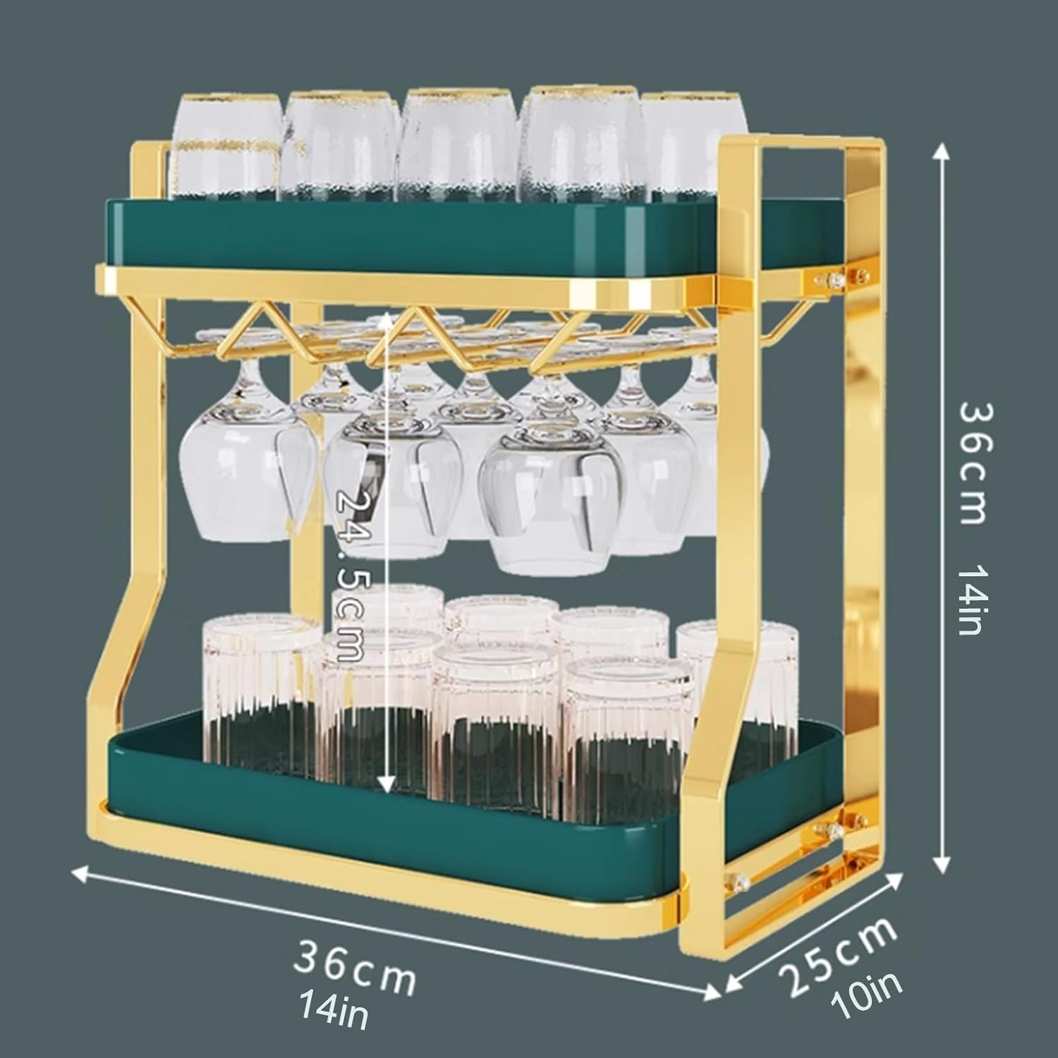 ZYZSY Wine Glass Rack for Countertop and Bar
