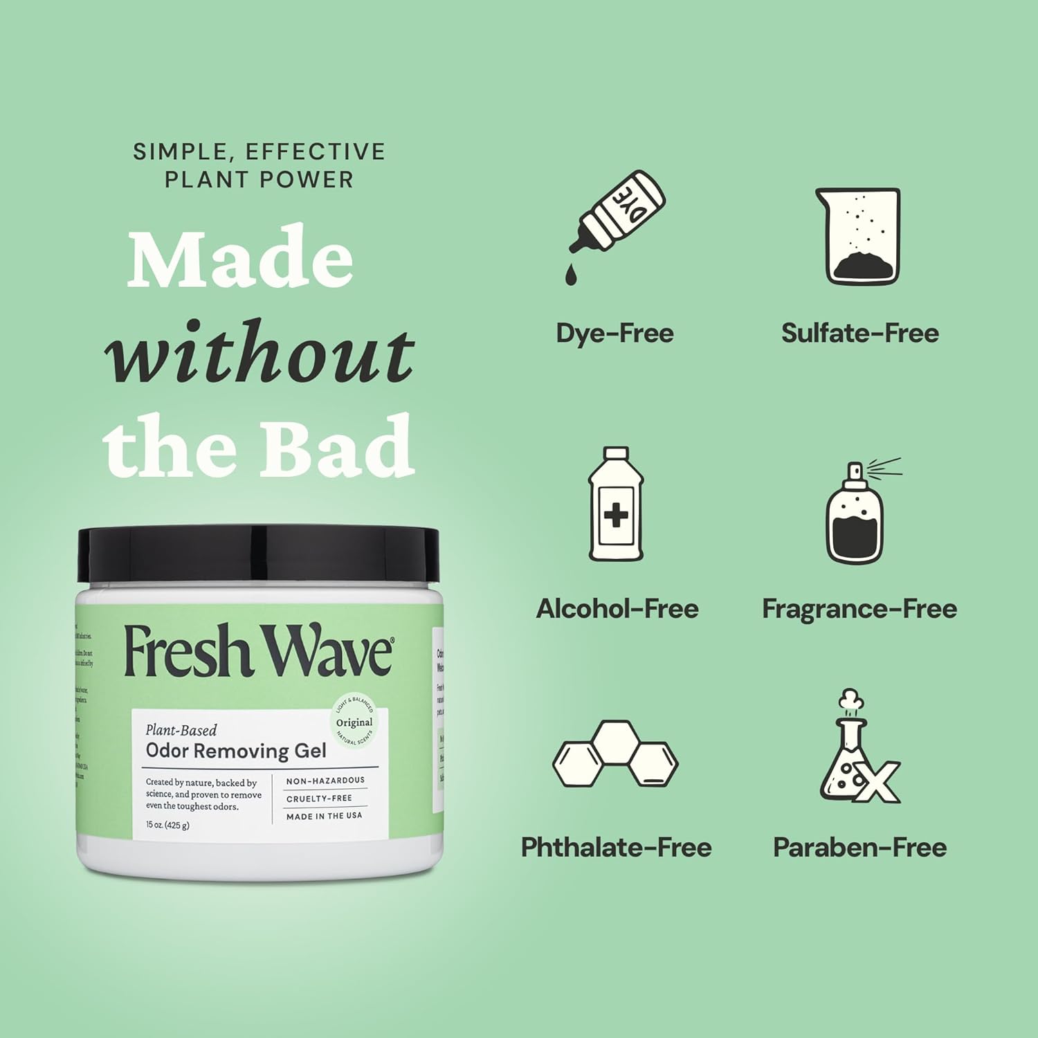 Fresh Wave Odor Removing Gel 15 oz Pack of 2
