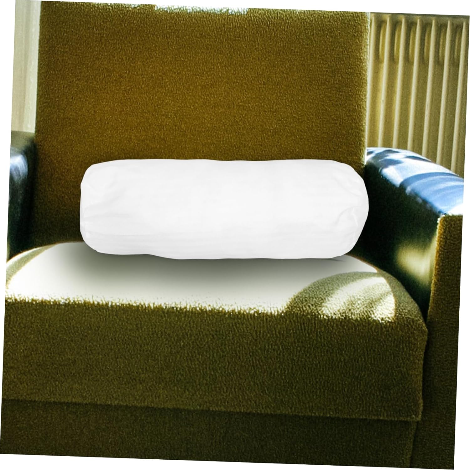 POPETPOP Cylindrical Neck Pillow Case White