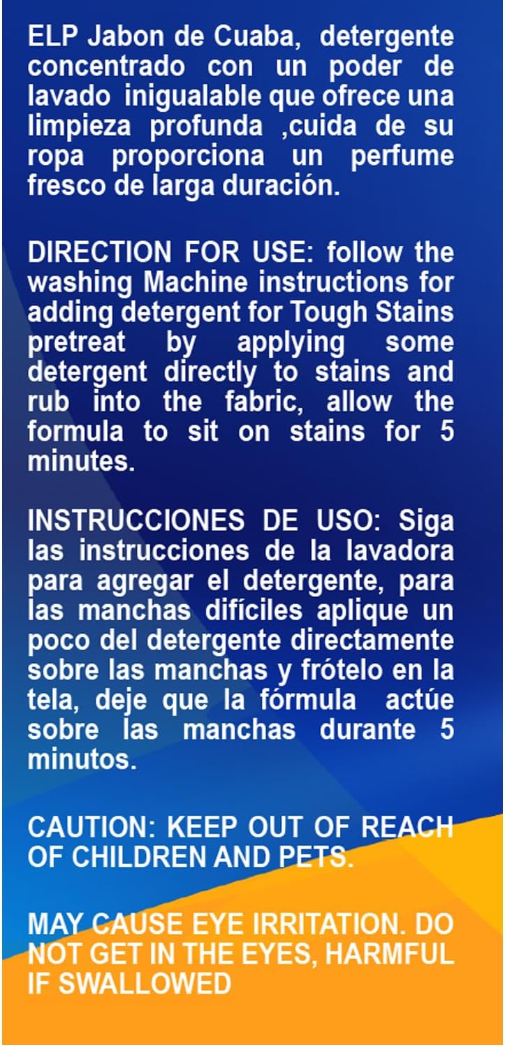 ELP ESSENTIAL Cuaba Liquid Detergent 12 Gallon