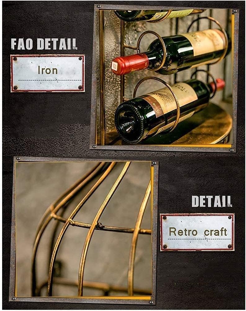 GAXQFEI Wall-Mounted Wine Rack with Bottle Holder