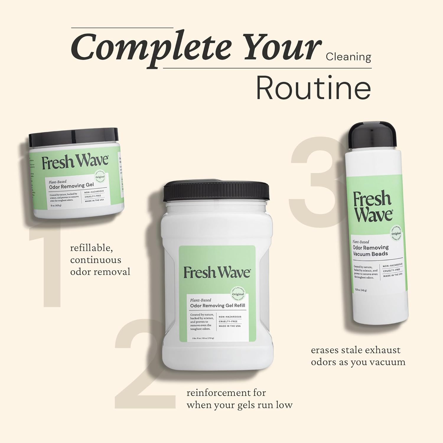Fresh Wave Odor Removing Gel 15 oz Pack of 2