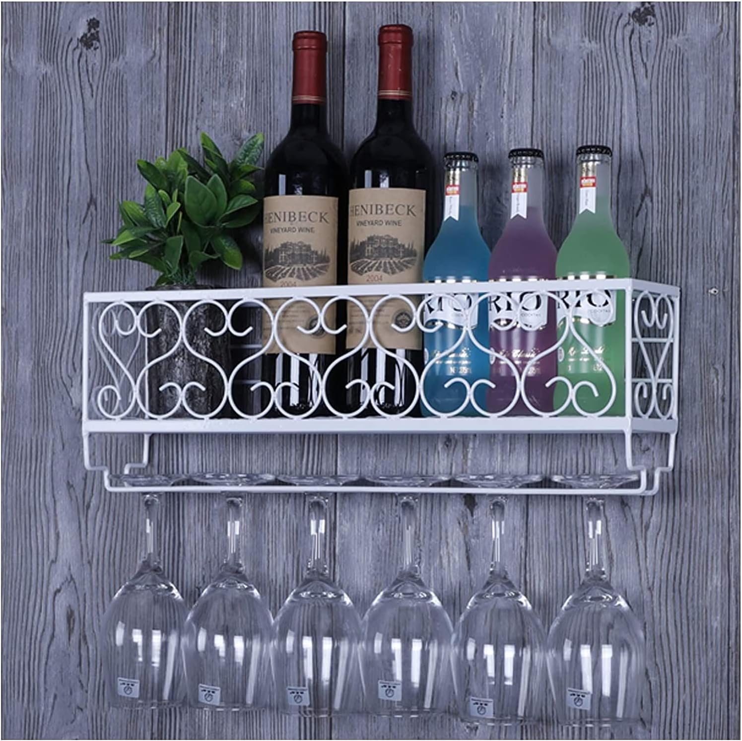 ALDEPO Bronze Wall-Mounted Wine Rack