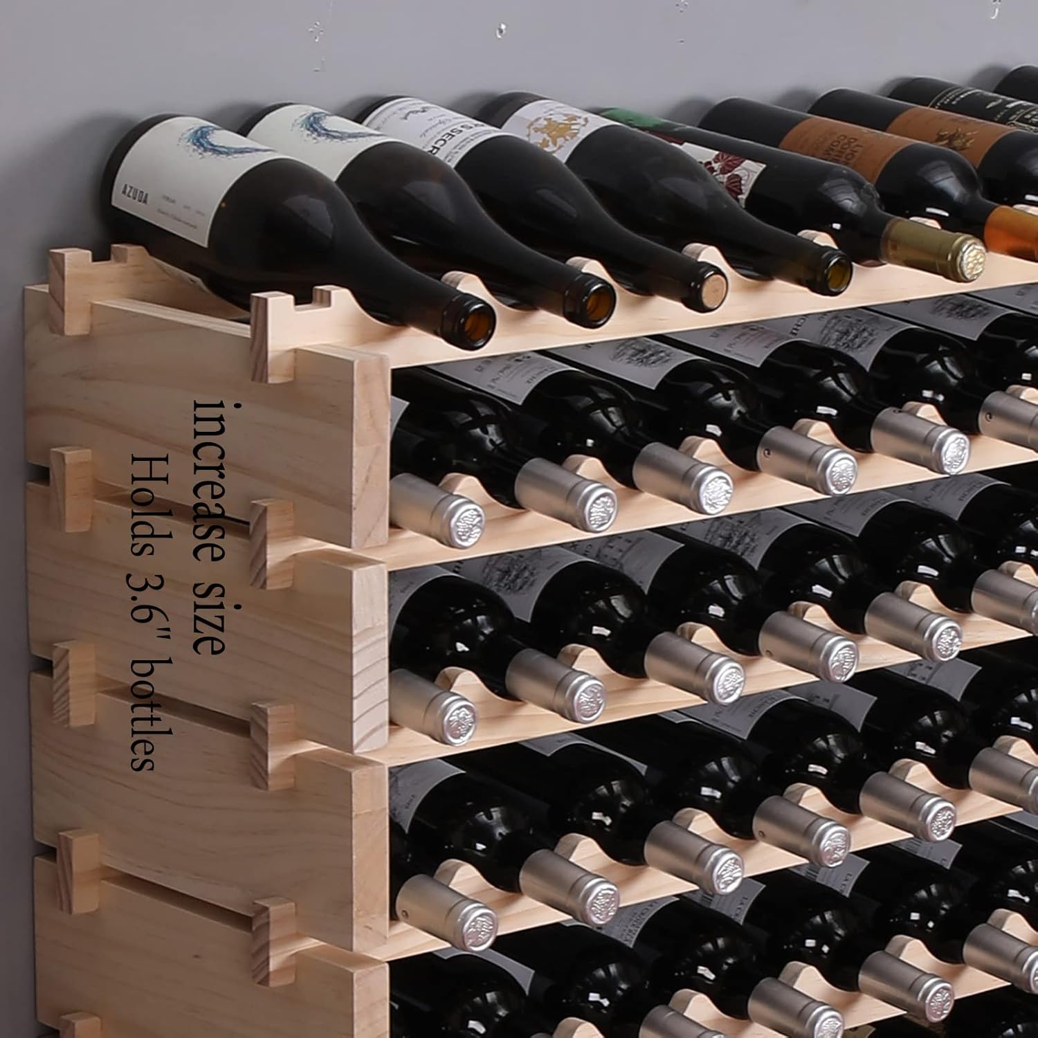 Freestanding Wine Rack Cabinet for 100 Bottles