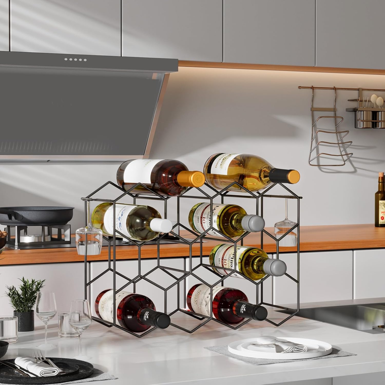 Urban Deco Tabletop Wine Rack for 14 Bottles