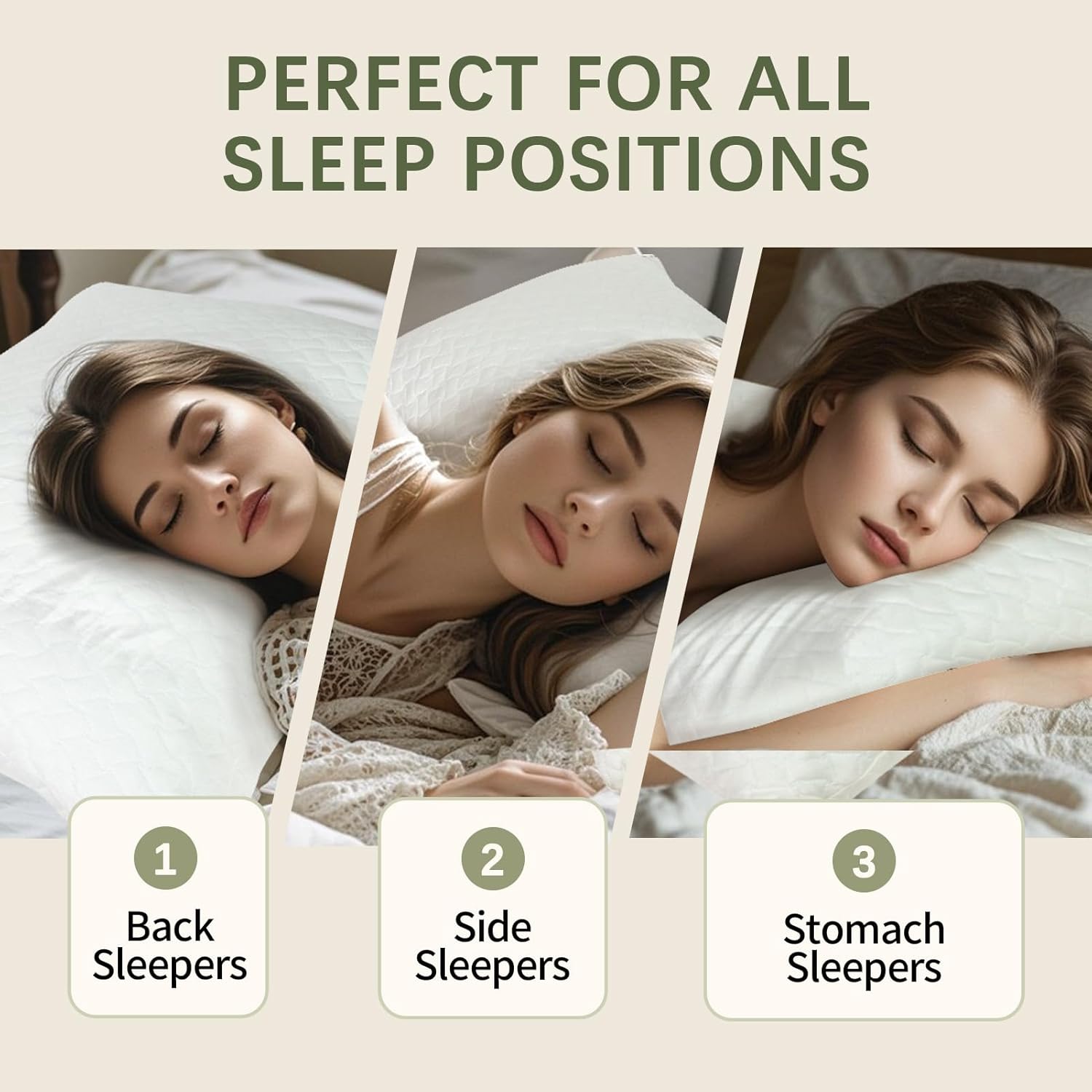 Ashena Adjustable Pillow with Cooling Bamboo Cover
