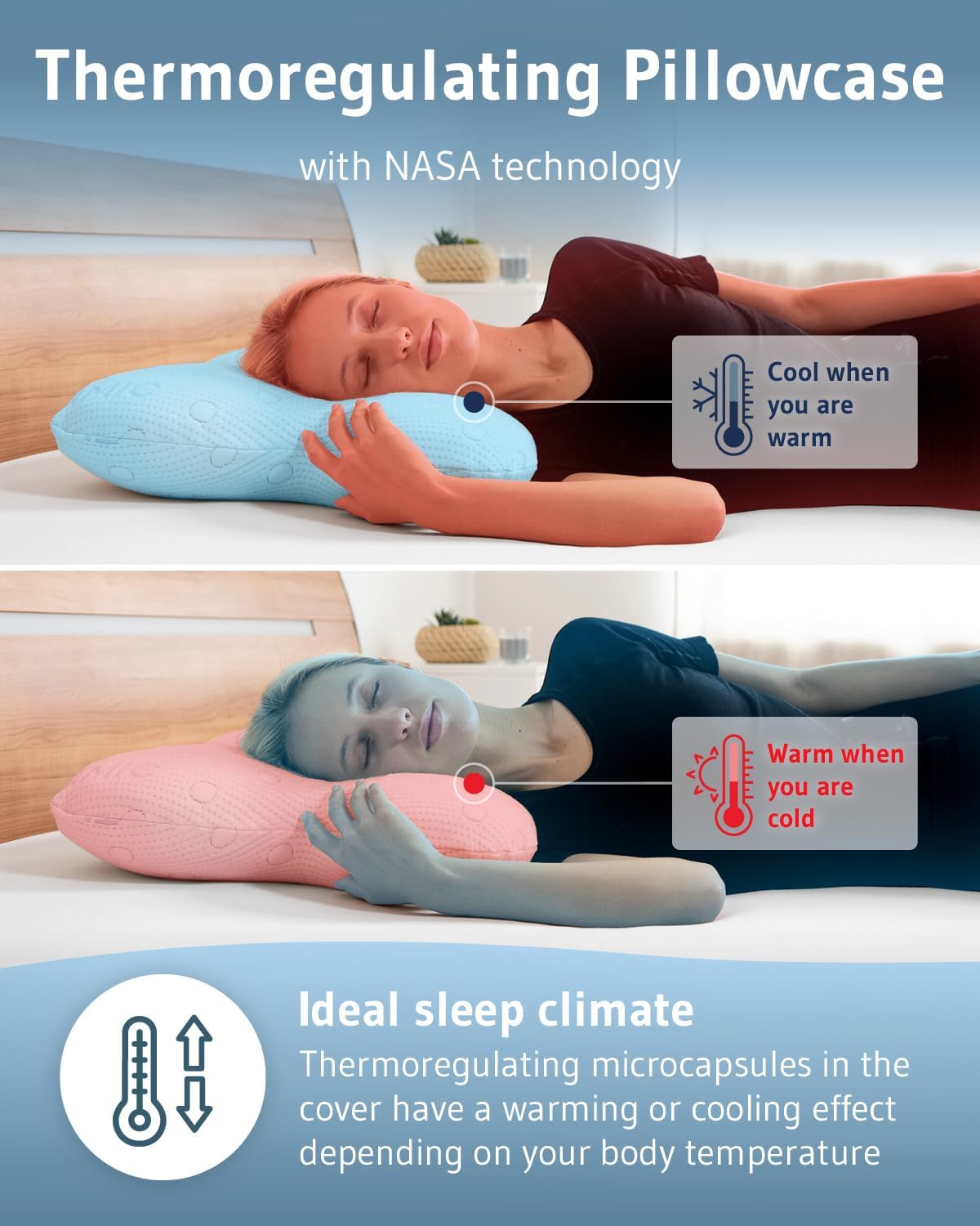 Third of Life Side Sleeper Pillow Ergonomic Thermoregulating