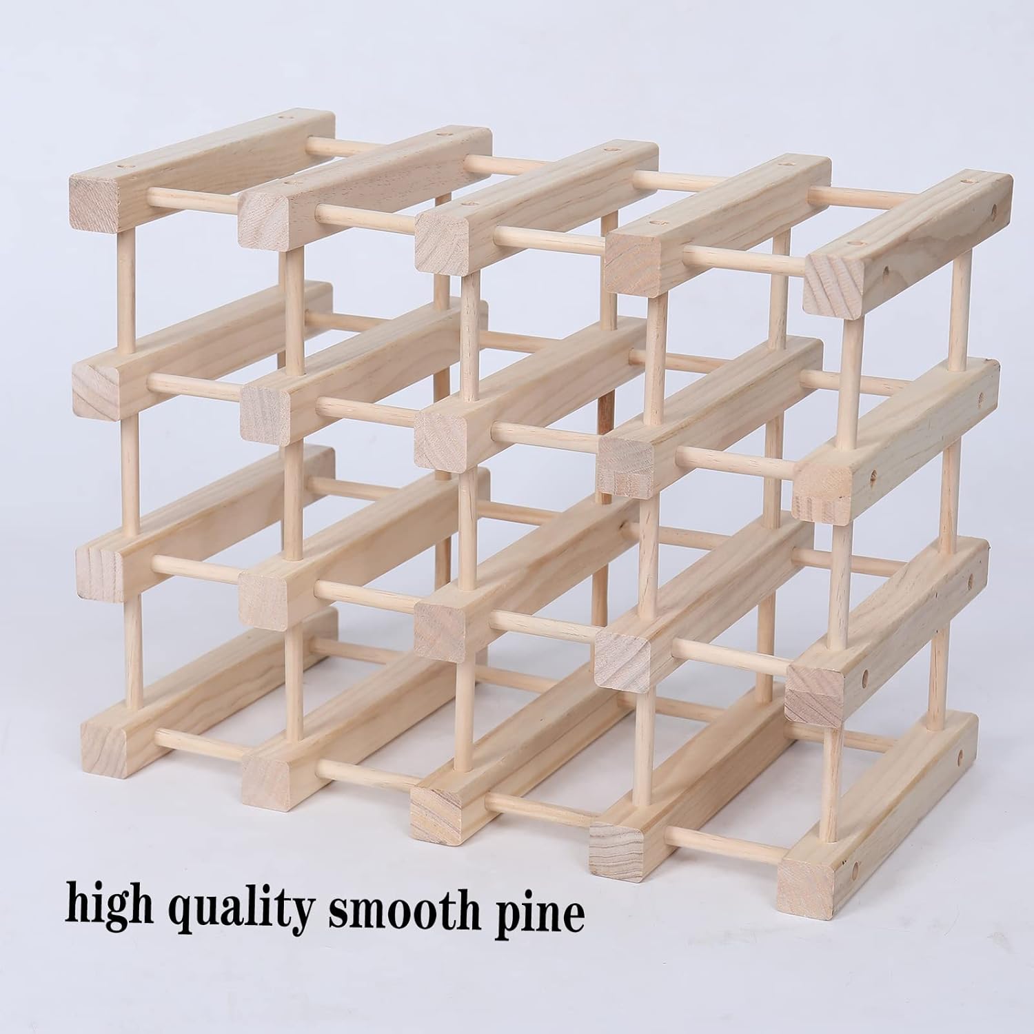 Guilai 16-Bottle Wood Wine Rack Cabinet