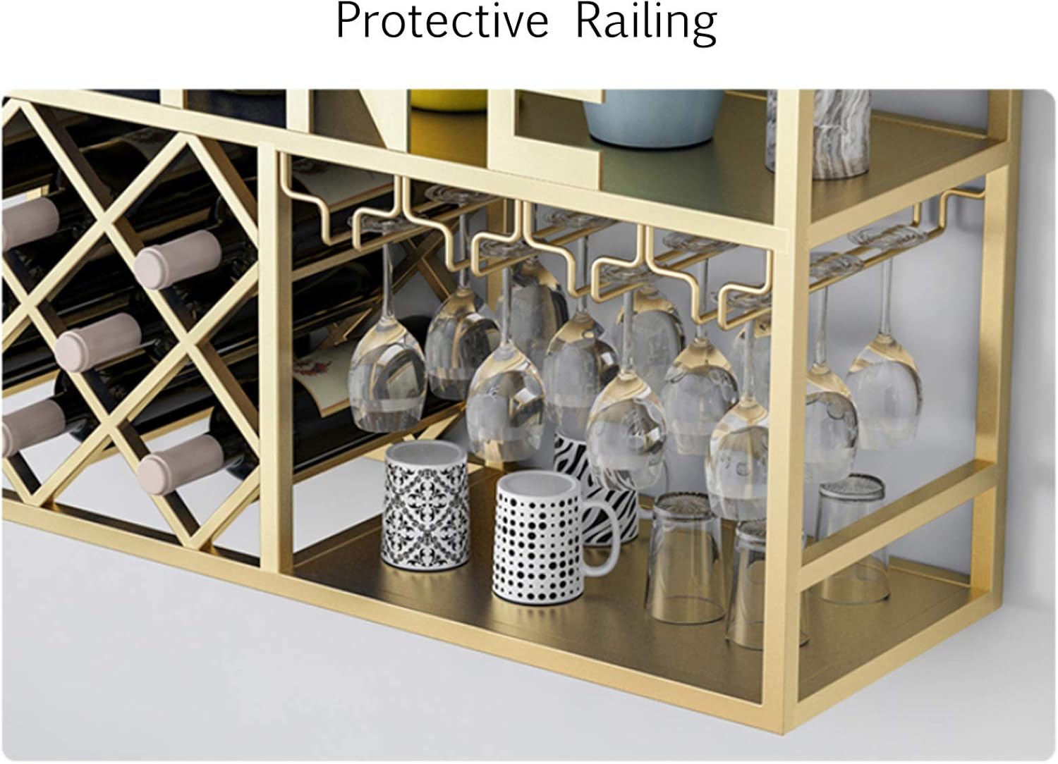 BOCbco Double Freestanding Wine Racks Cabinets