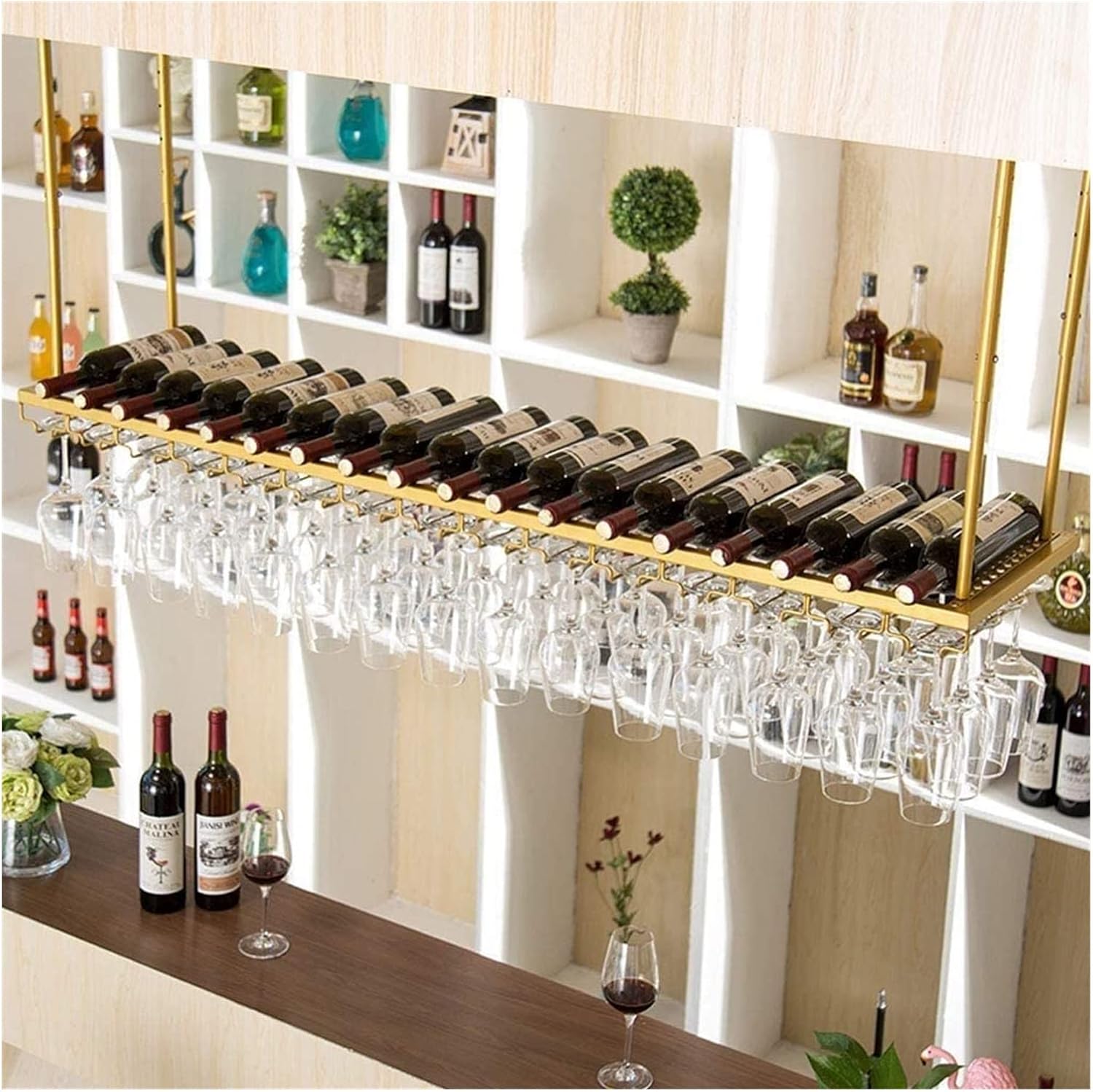 ALDEPO Bronze Wall-Mounted Wine Rack