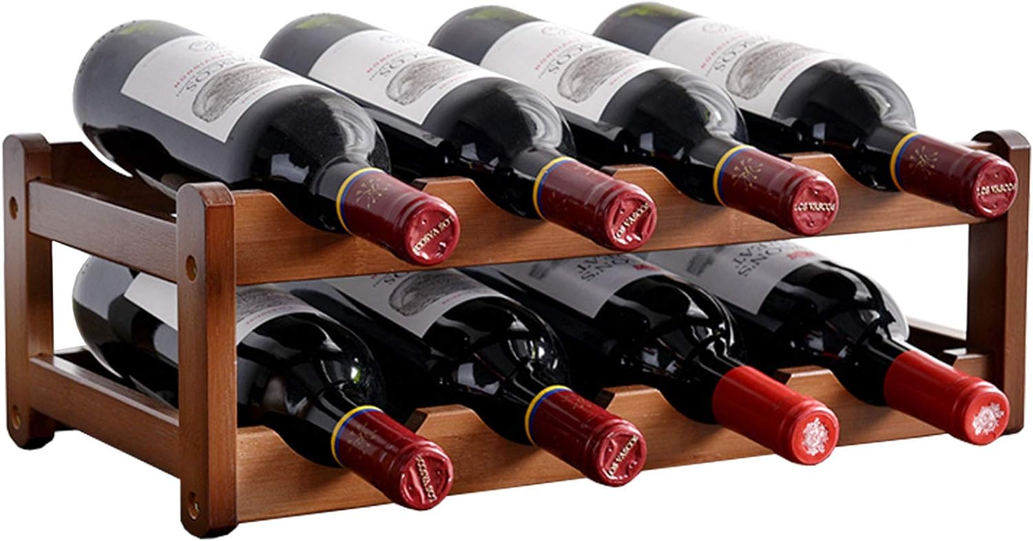 BOCbco Rustic Wine Rack for 6 or 8 Bottles