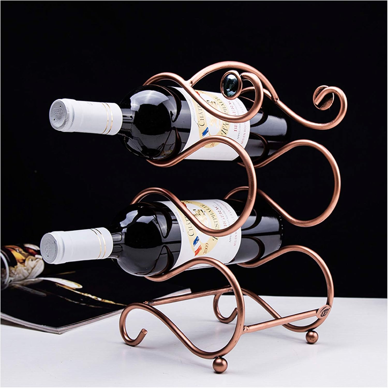 BOCbco Wall-Mounted Wine Racks for 4 Bottles