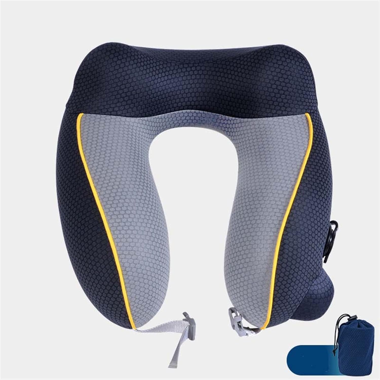 DDGURDH Inflatable Travel Pillow for Airplane and Bed Use