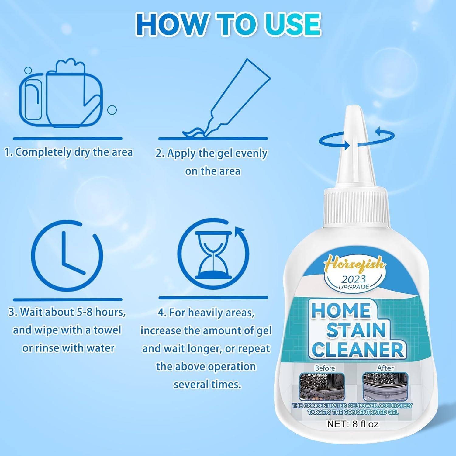 HORSEFISH TOOL Home Remover Gel 8 Fl Oz