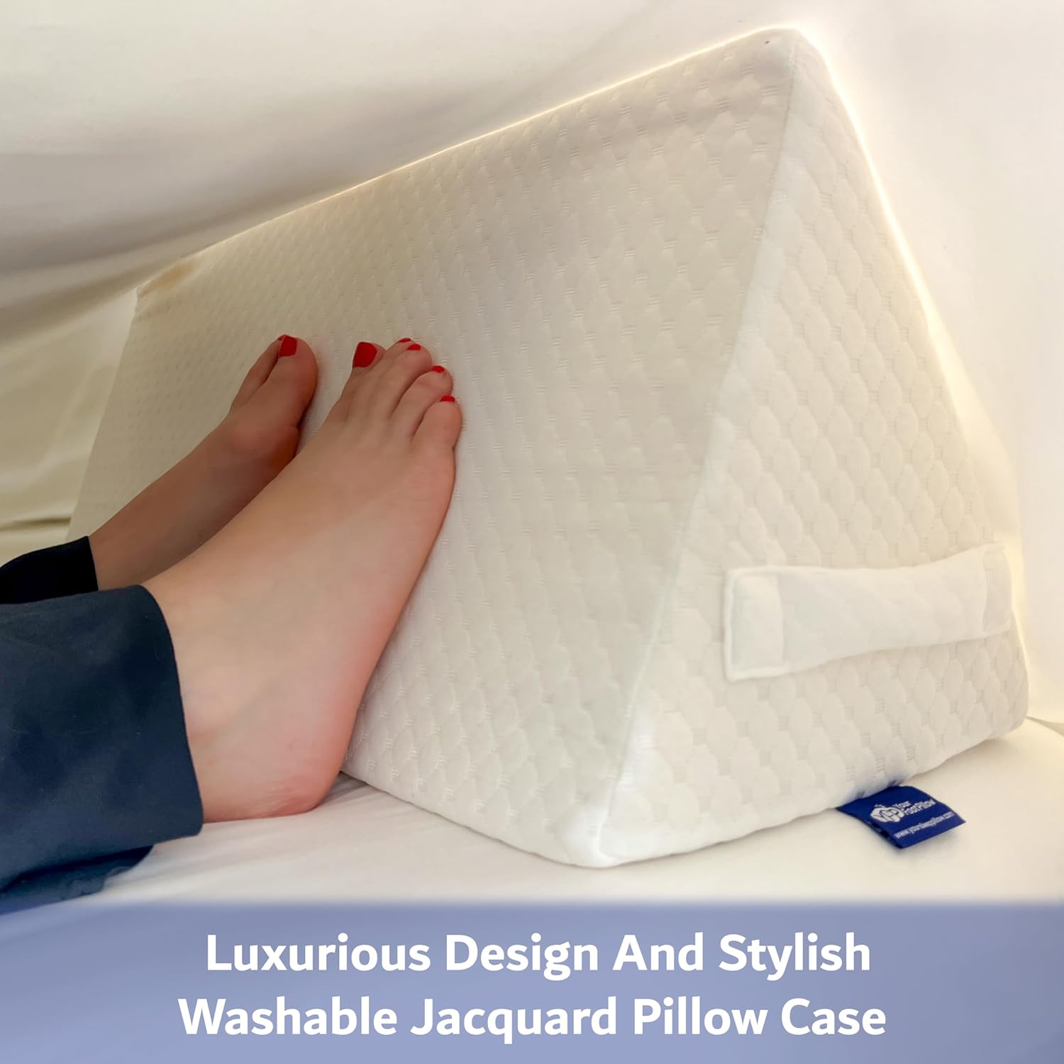 Triangle Foot Pillow for Back Pain Relief