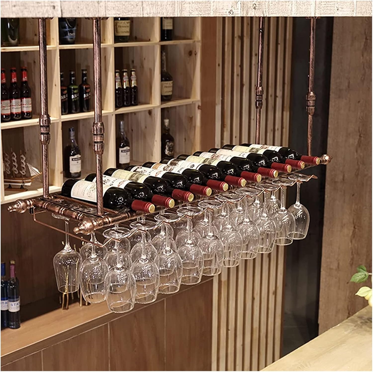 ALDEPO Bronze Wine Rack 1 Bottle Holder Organizer