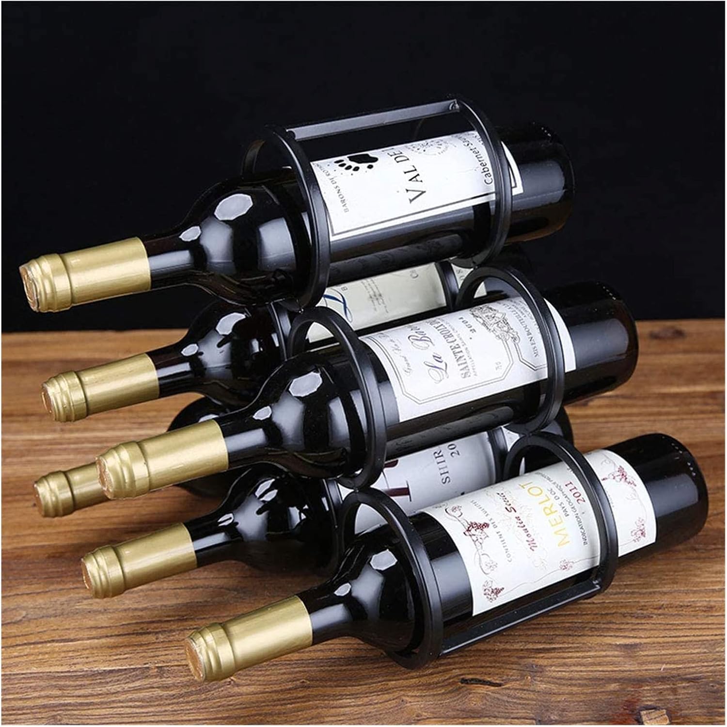 ALDEPO Vintage Iron Wine Goblet Wall Rack