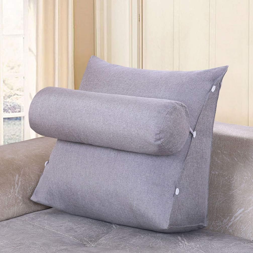 Garneck Ergonomic Bed Triangle Cushion for Neck and Back Support