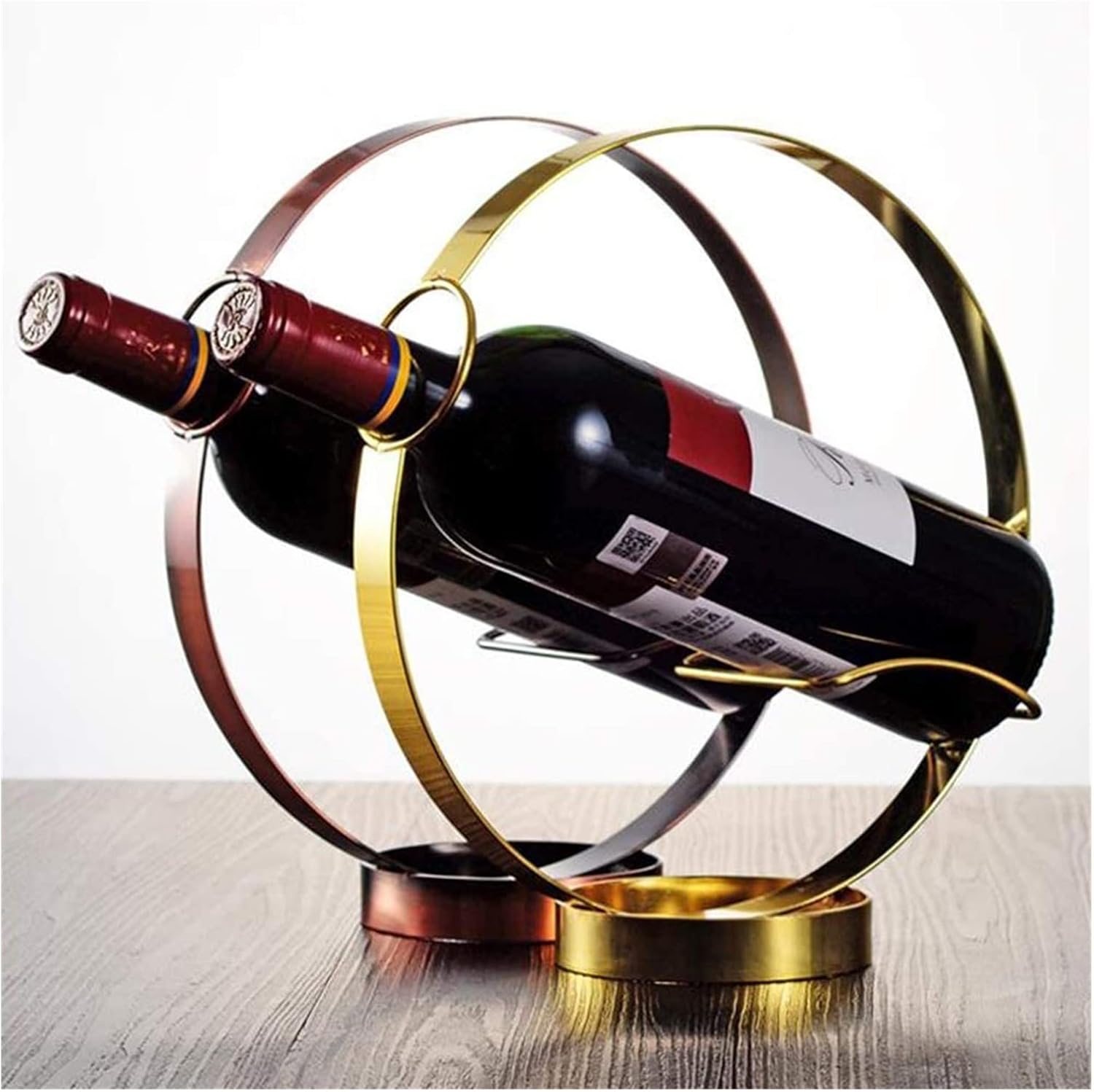 ALDEPO Gold Metal Wine Rack for Home Decor