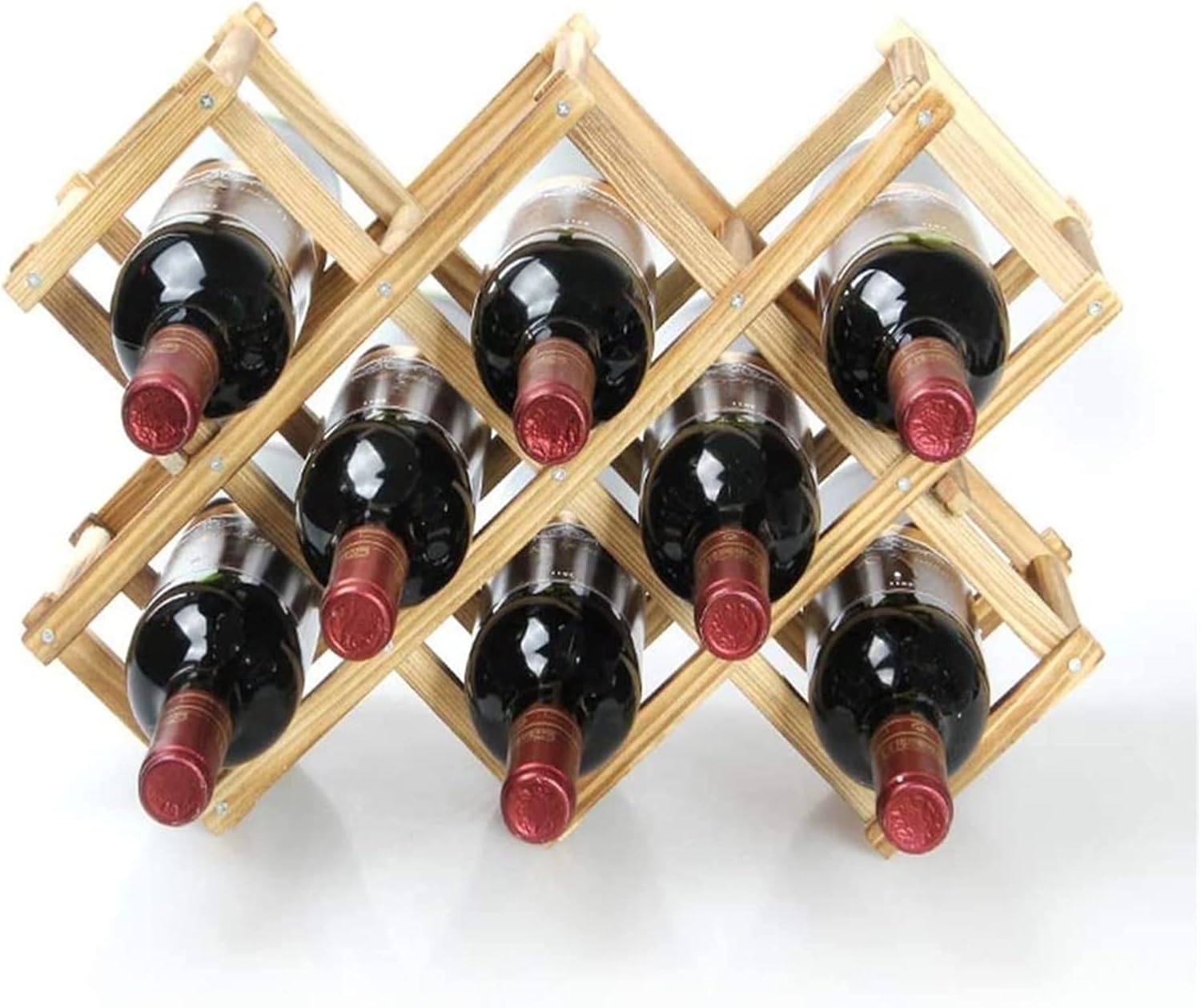 ALDEPO Tabletop Wine Rack with Stackable Design