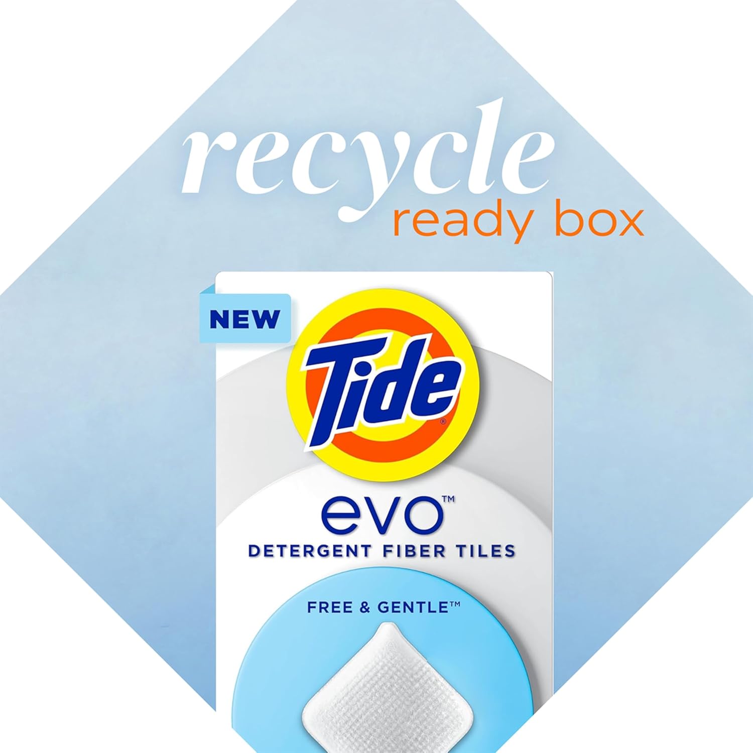 Tide Evo Free Gentle Detergent Tiles 40 ct 100 Concentrated