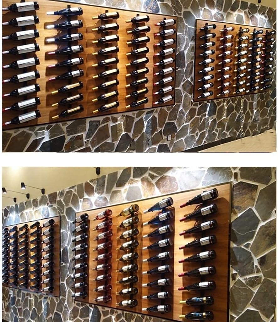 GAXQFEI Wall-Mounted Wine Rack Wrought Iron