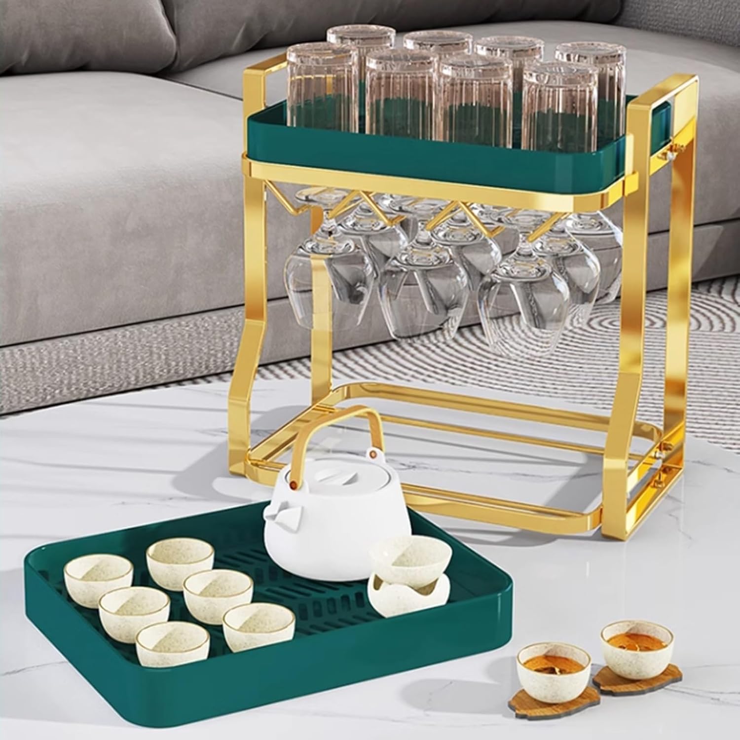 ZYZSY Wine Glass Rack for Countertop and Bar