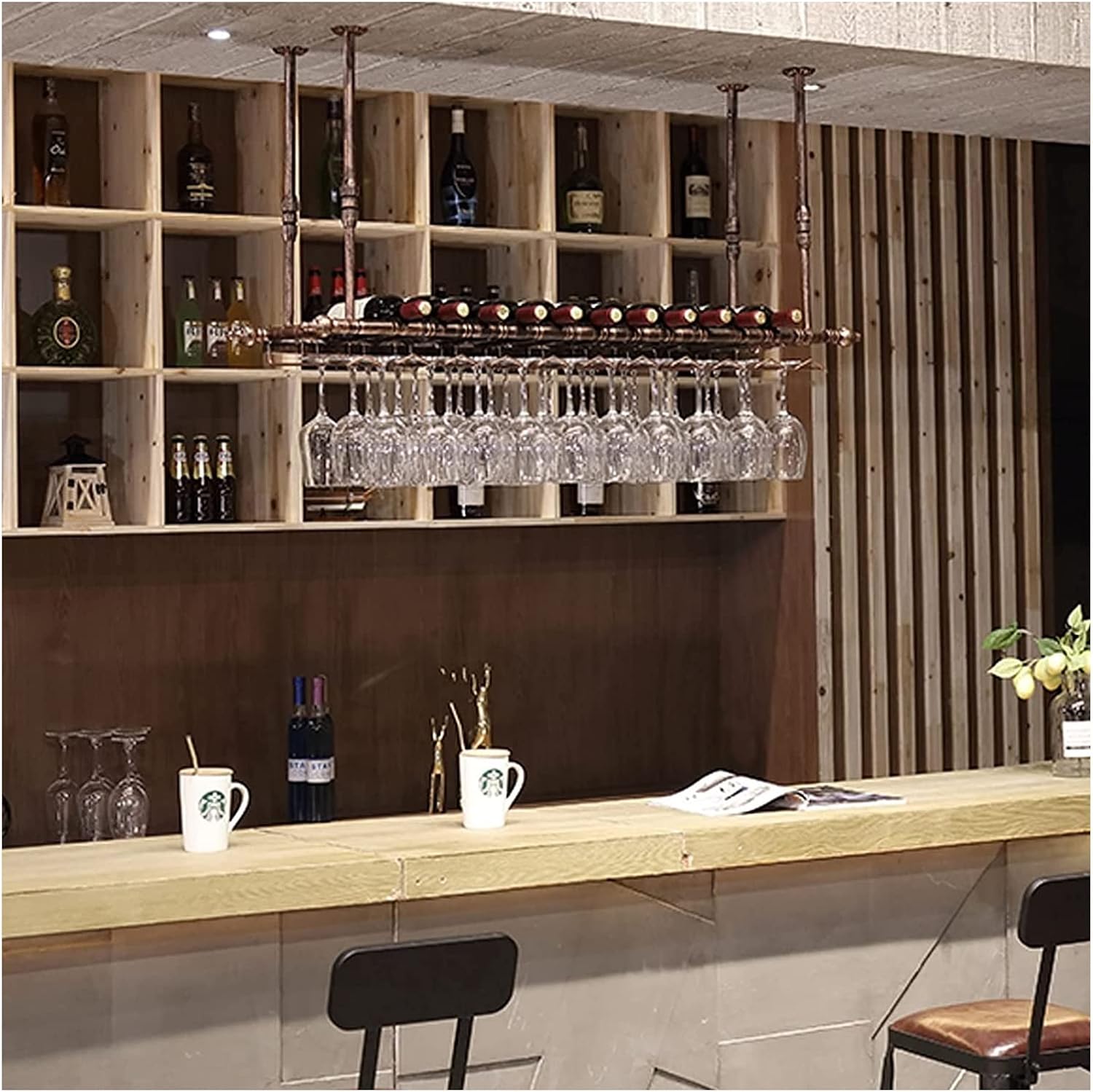 ALDEPO Bronze Wine Rack 1 Bottle Holder Organizer