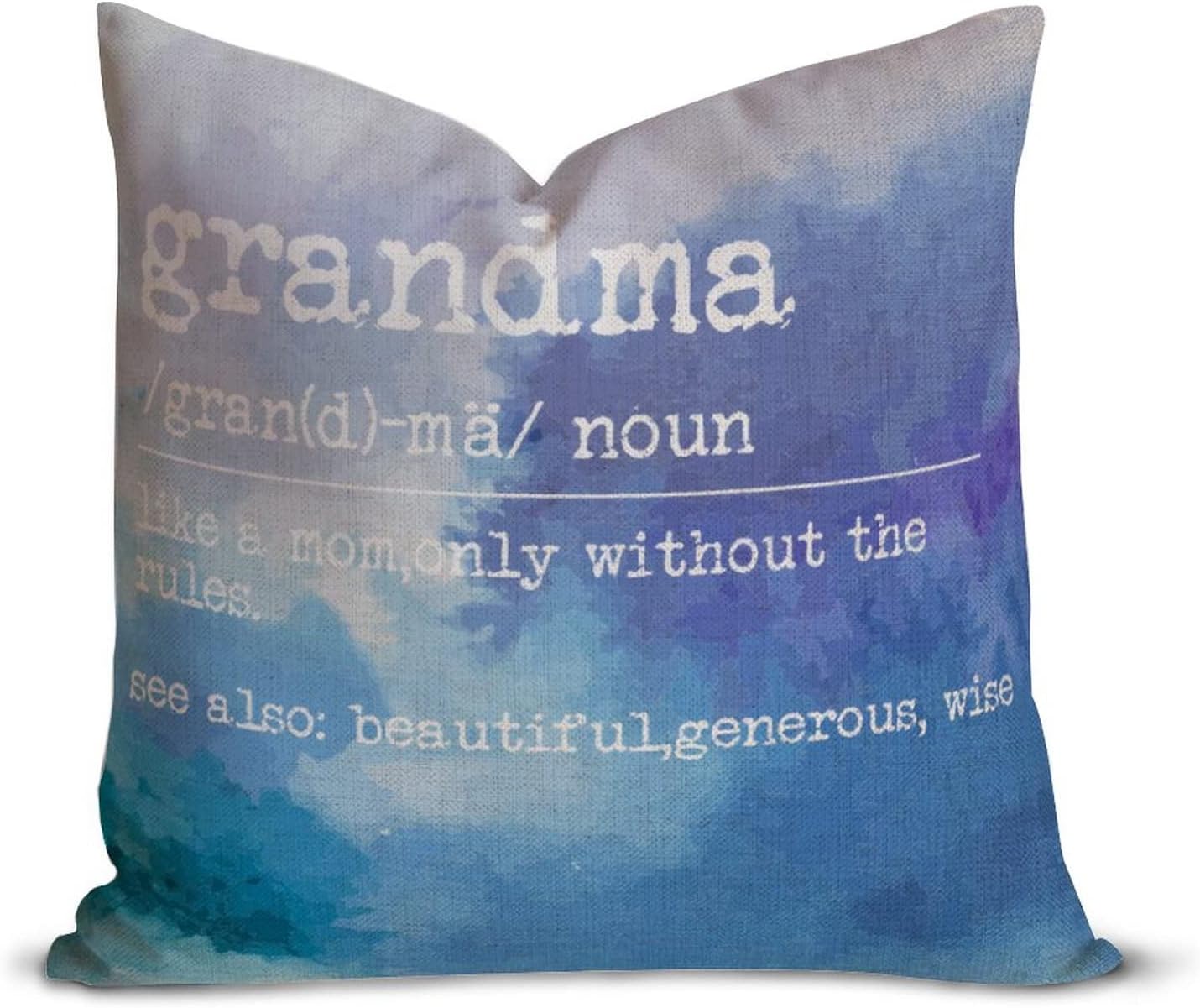 Grandma Definition Pillowcase 16x16in Cotton Linen